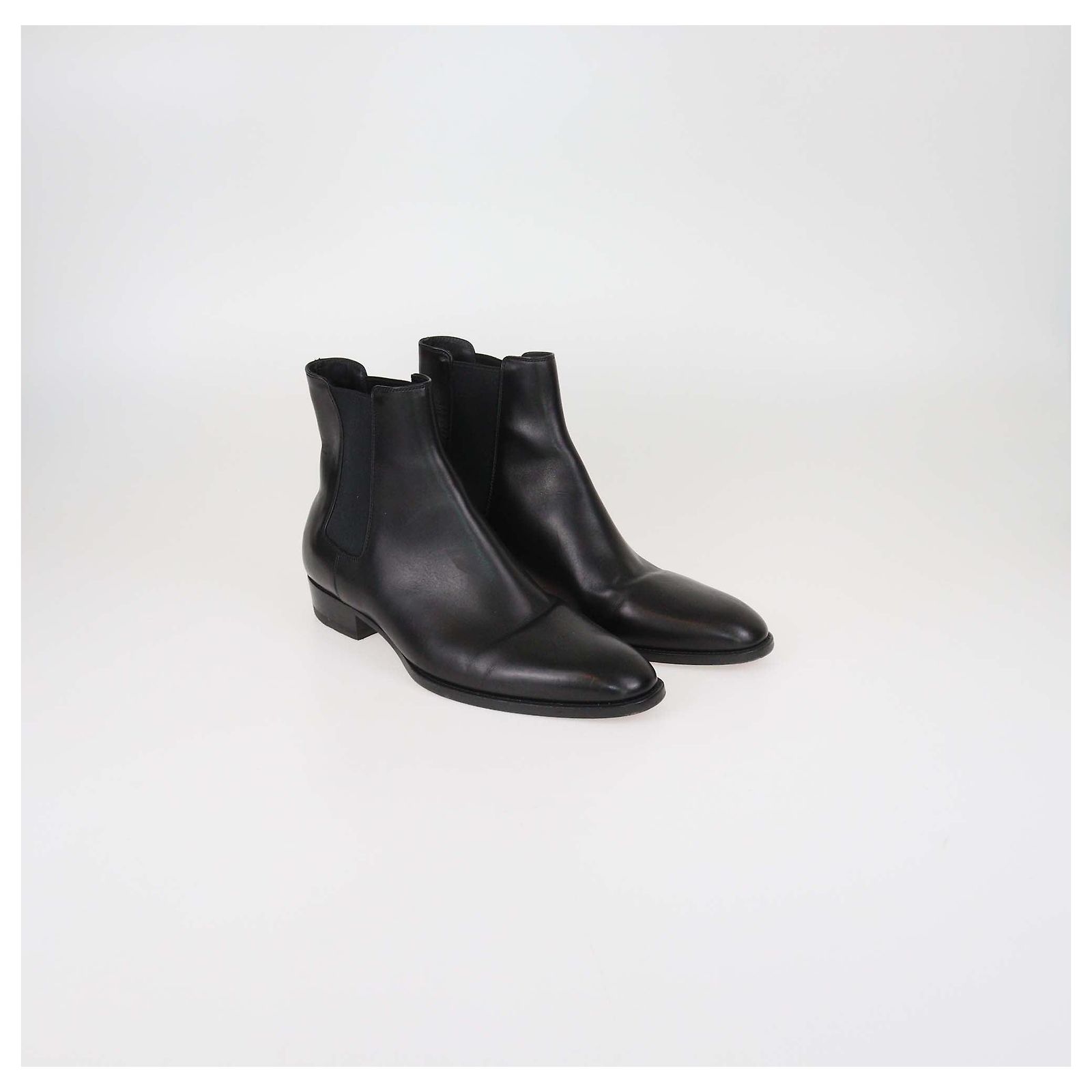 Saint Laurent Paris Classic Eddie Chelsea Boots Side Gore Leather Shoes Black Saint laurent Paris Boot collection 1. NFS 2. Size 41 TRADED  main image 3