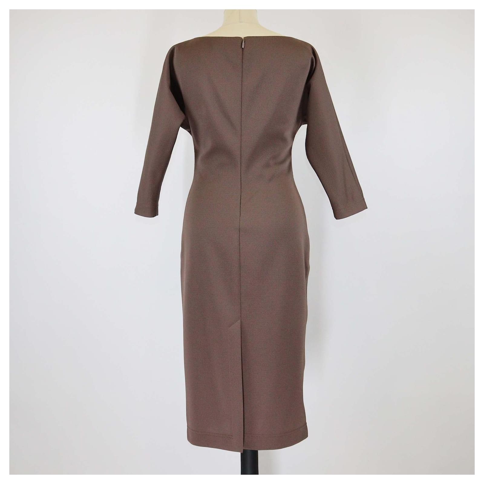 brown fendi dress Dress , Brown, Size 36- Fendi