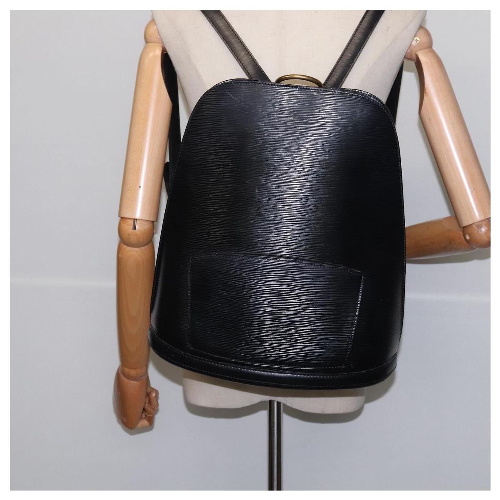 LOUIS VUITTON Epi Coblanc Shoulder Bag Black M52292 LV Auth 