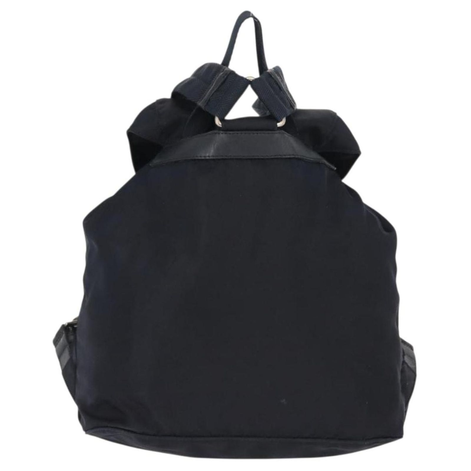 PRADA Backpack Nylon Blue Silver Auth bs31181 Prada // Navy Re-Nylon Buckle Backpack – VSP Consignment main image 2