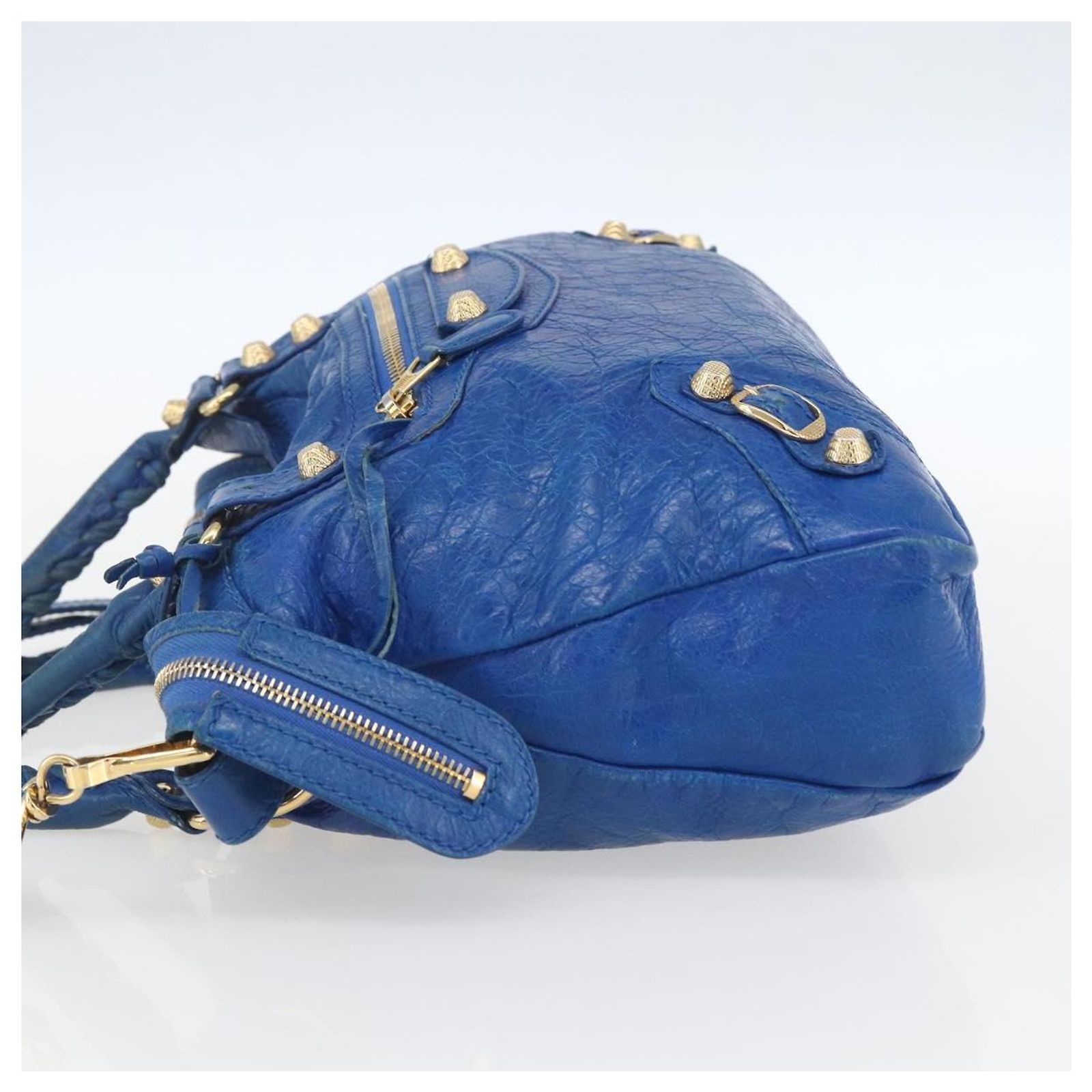 BALENCIAGA The Town 2way Bag Blue Green