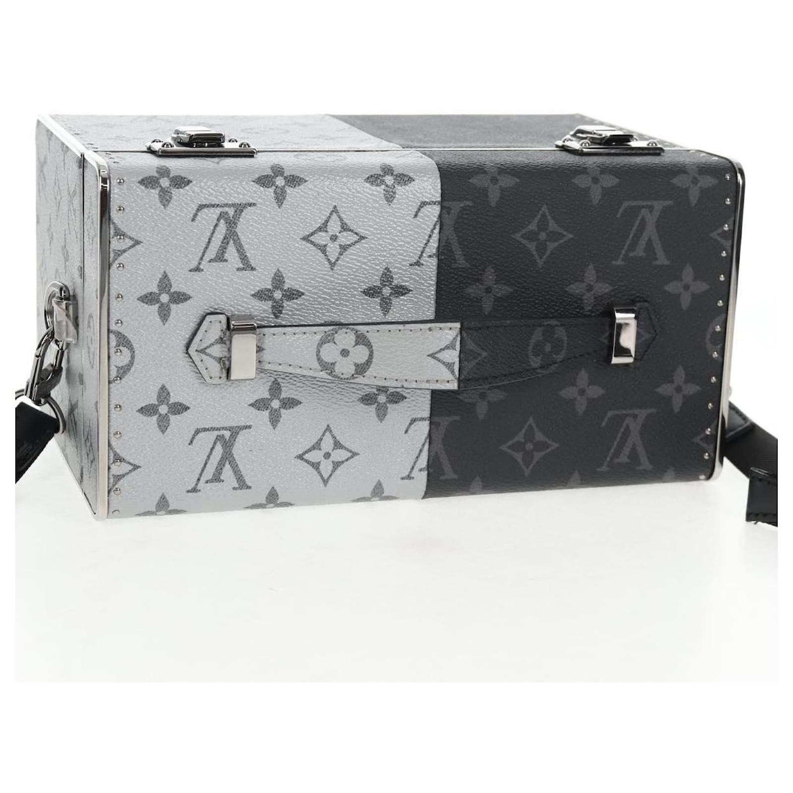 LOUIS VUITTON Monogram Eclipse Split Mini Box Trunk Bag M21022 LV