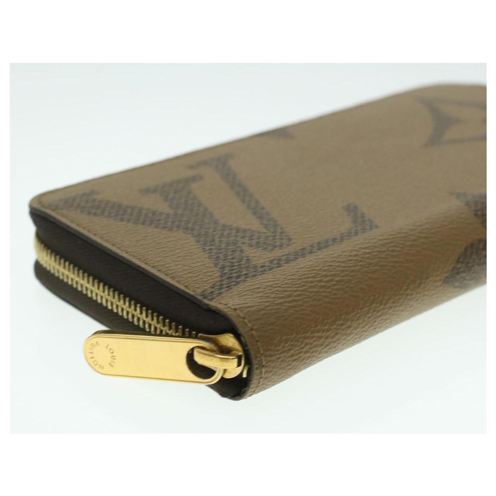 LOUIS VUITTON Monogram Giant Reverse Zippy Long Wallet M69353 LV 