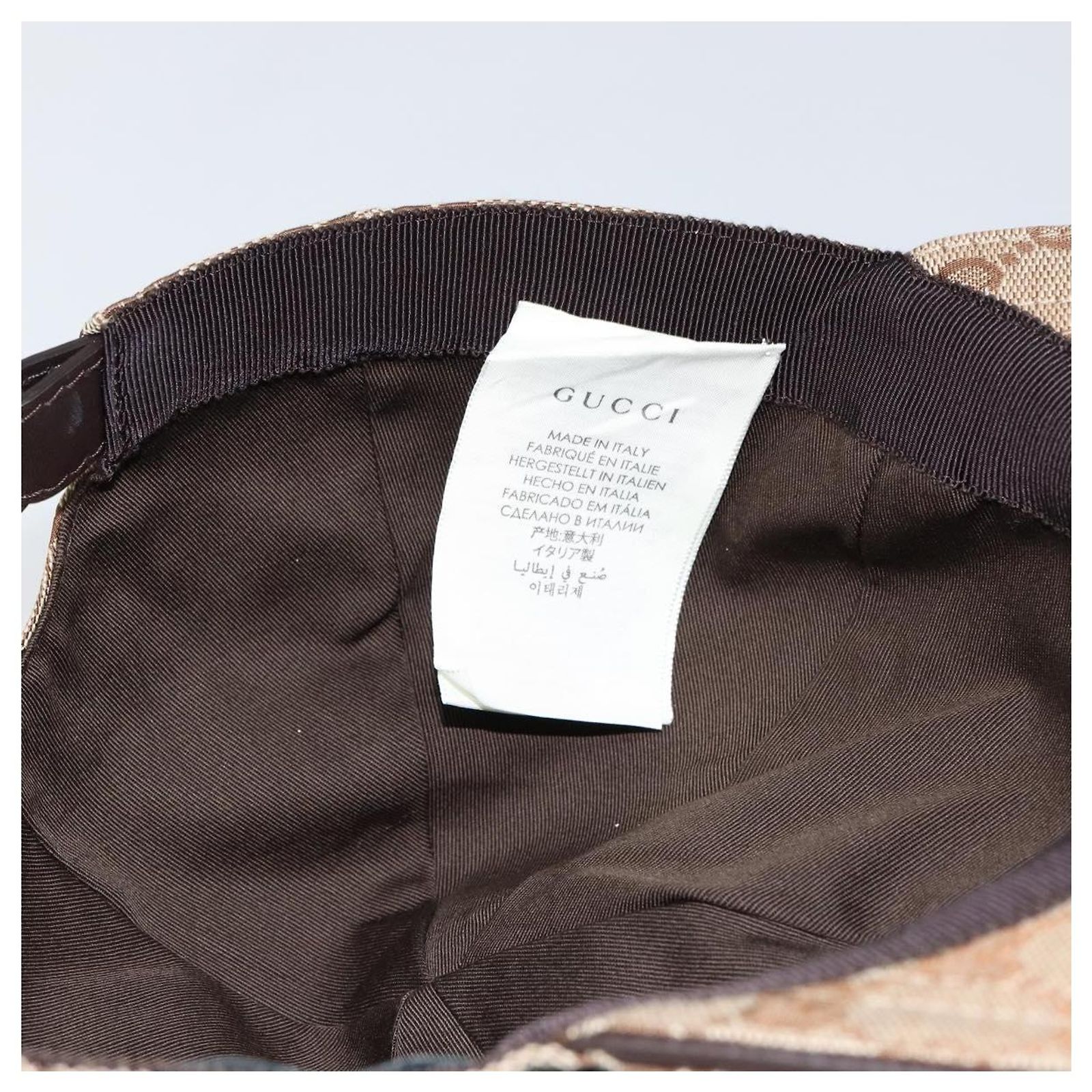 GUCCI GG Canvas baseball Cap M Beige Red Green 200035 Auth am9353 200035 GG Canvas Web Hat Size Medium main image 2
