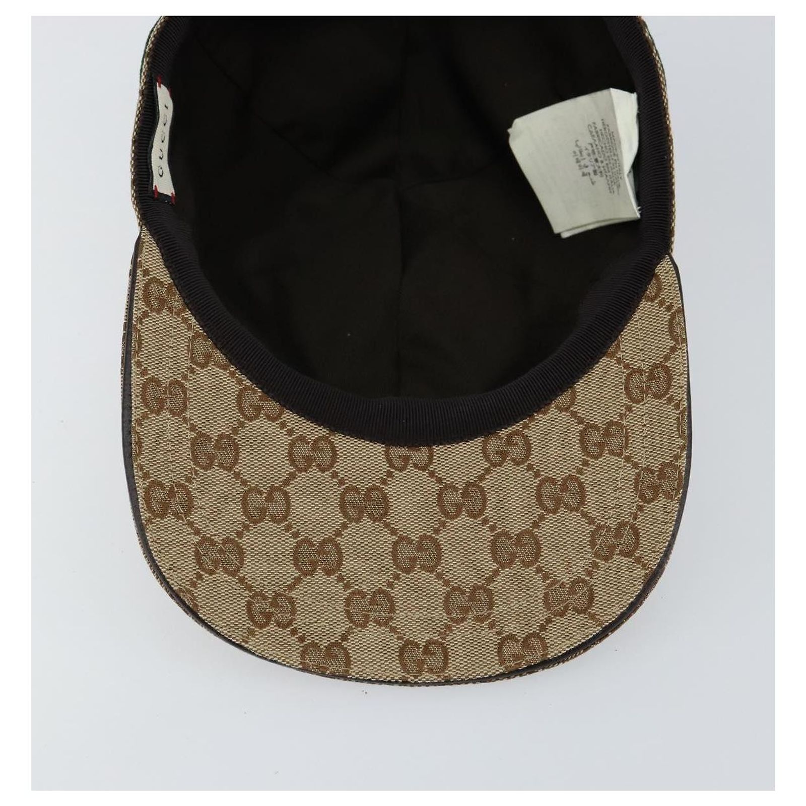 GUCCI GG Canvas baseball Cap M Beige Red Green 200035 Auth  display picture 2