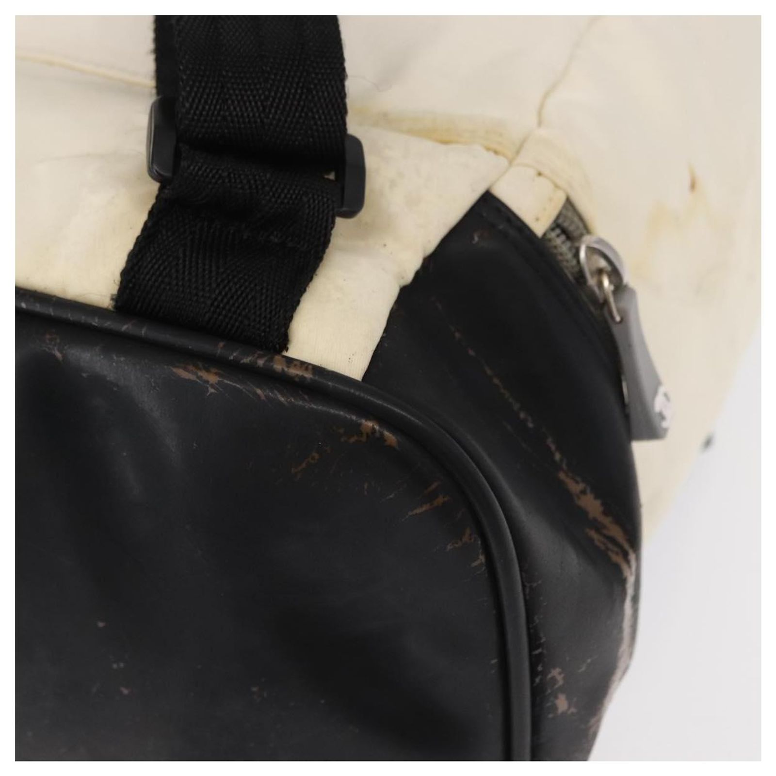 CHANEL Sports Line COCO Mark Backpack Nylon Leather Beige Silver CC Auth 155766 CHANEL Backpack Beige Bags & Handbags for Women for sale | eBay main image 3
