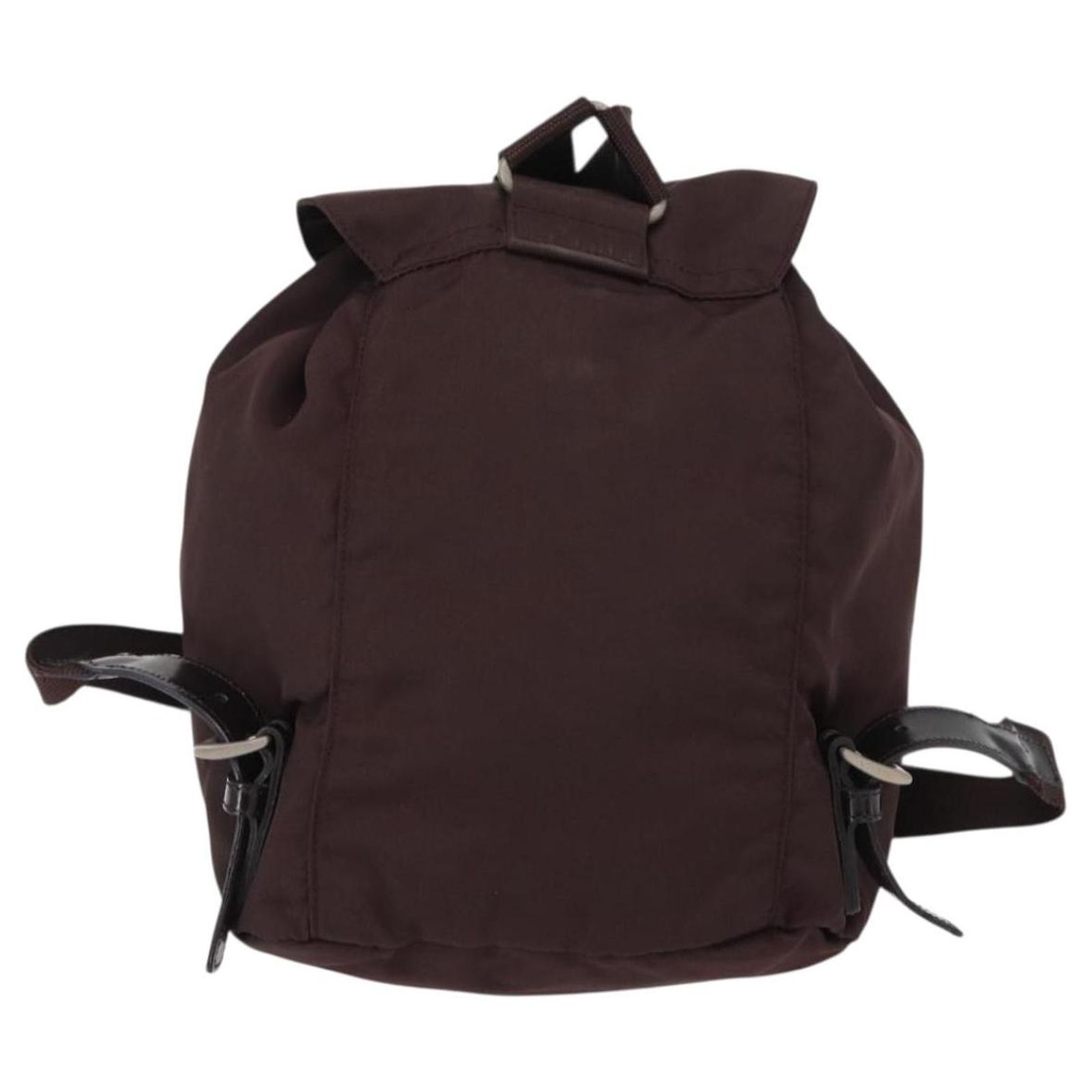 PRADA Backpack Nylon Brown Silver Auth 156266 Sienna Re-Nylon backpack | PRADA - United States main image 4