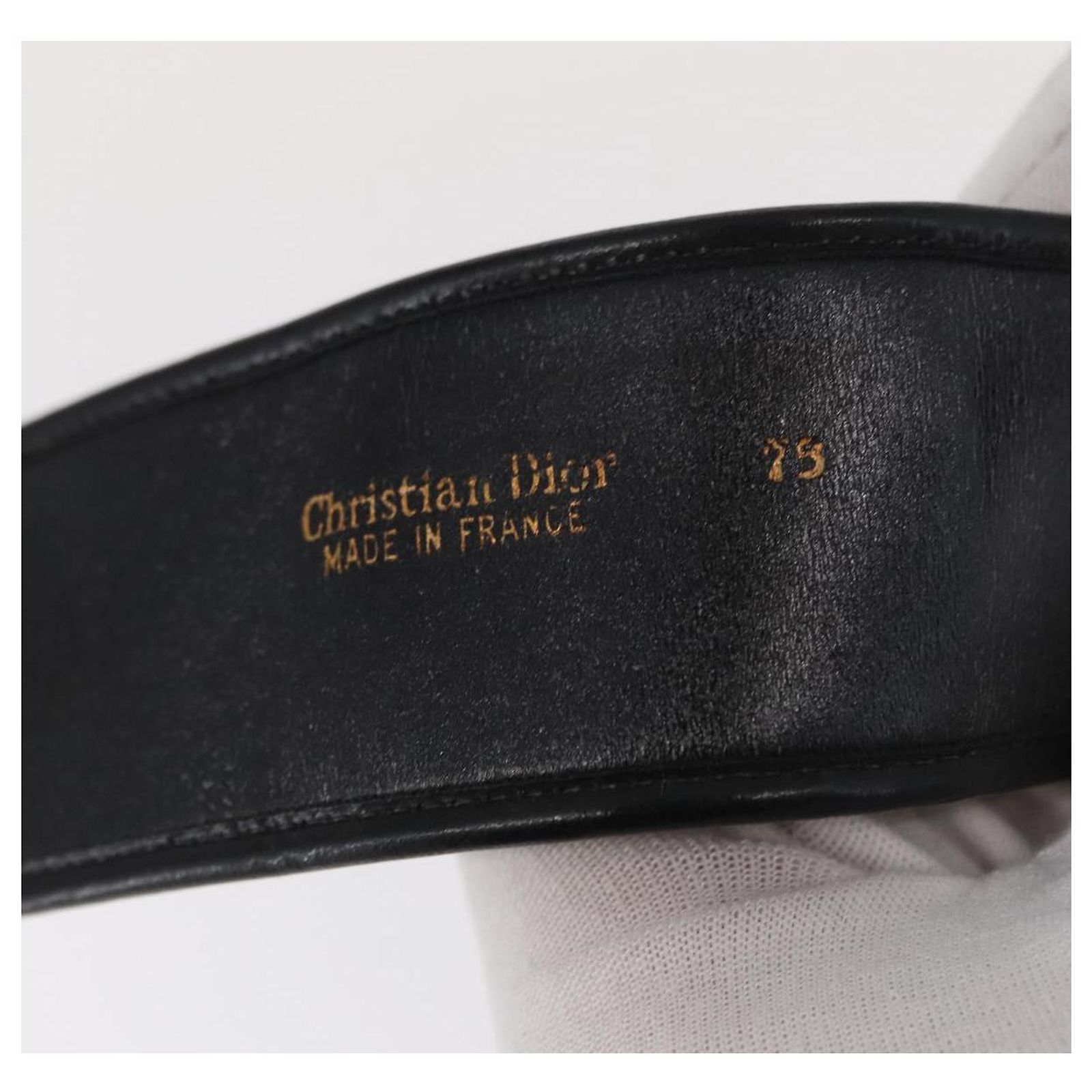 Christian Dior Trotter Canvas Belt 35.4 display picture 3