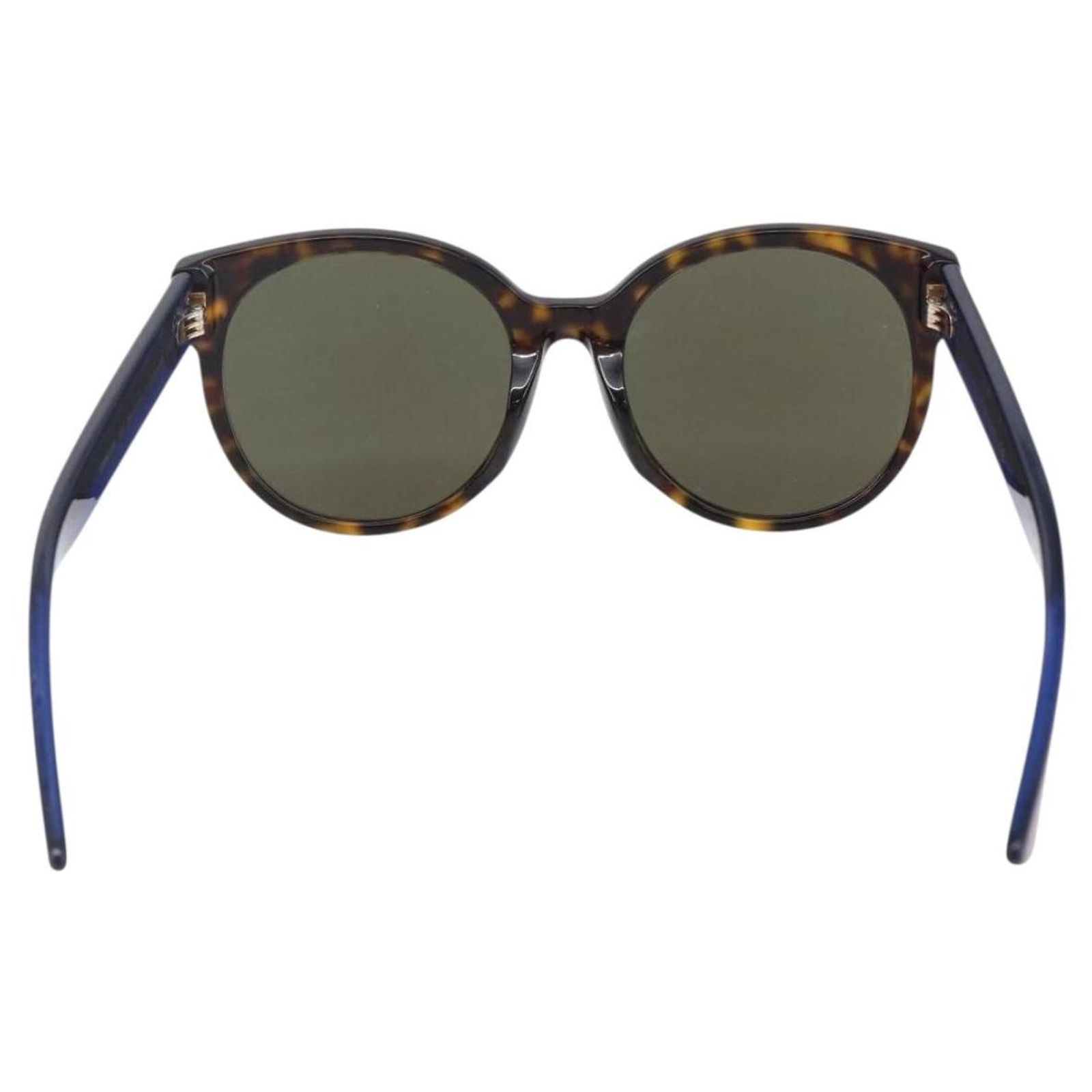 GUCCI Sherry Line Sunglasses plastic Brown Blue Red Auth am9316 
