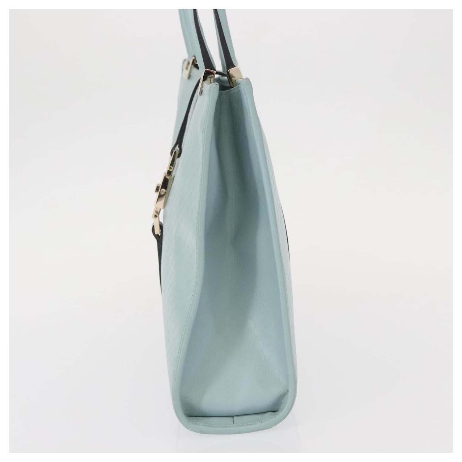 GUCCI（グッチ）　ジャッキー マイクロGG　002 1063 ブルー系 GUCCI Micro GG Canvas Guccissima Jackie Bag Leather Blue 002 1065
