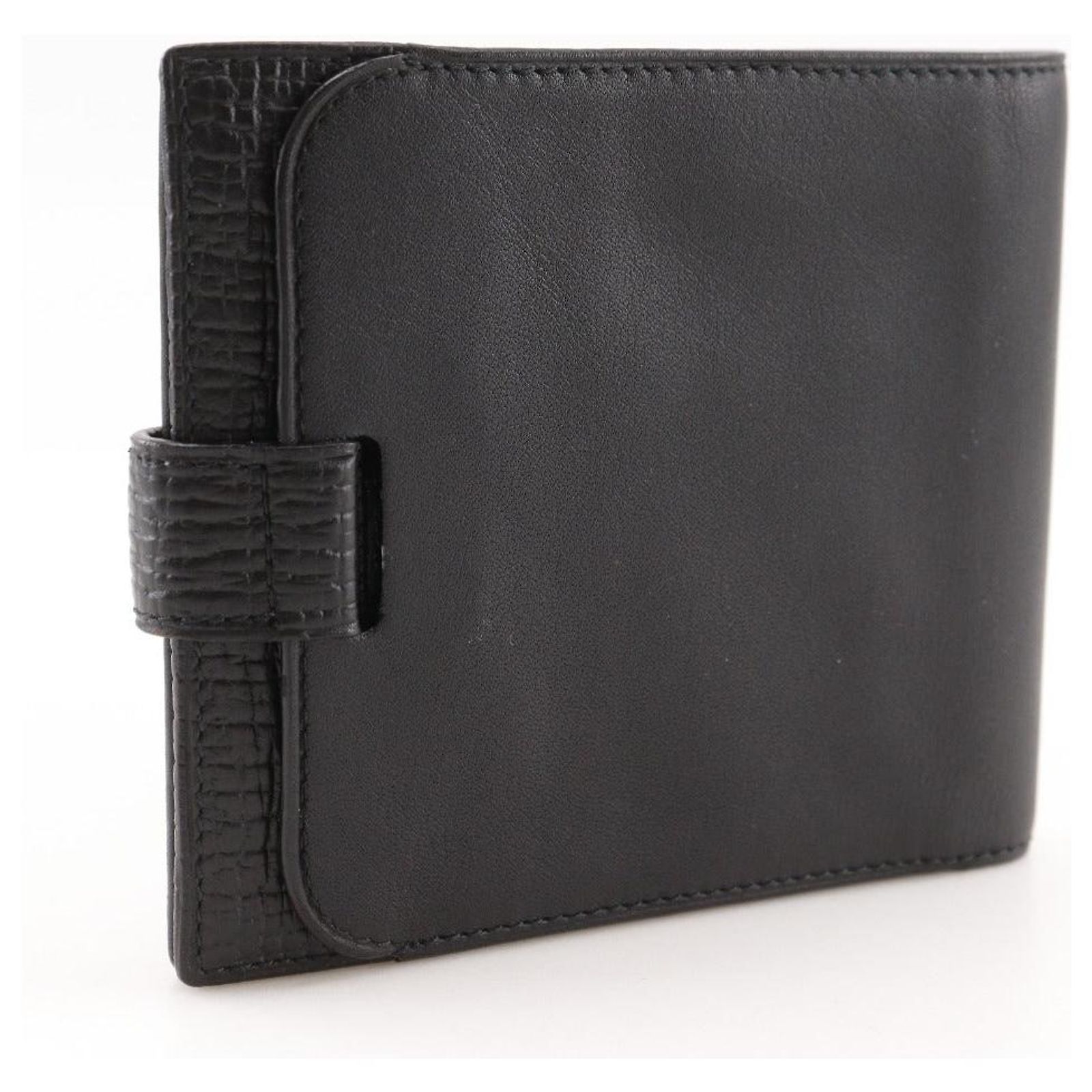 Loewe Calf Bifold Wallet Black Leather ref.JC2711956 (Sold) - Joli 