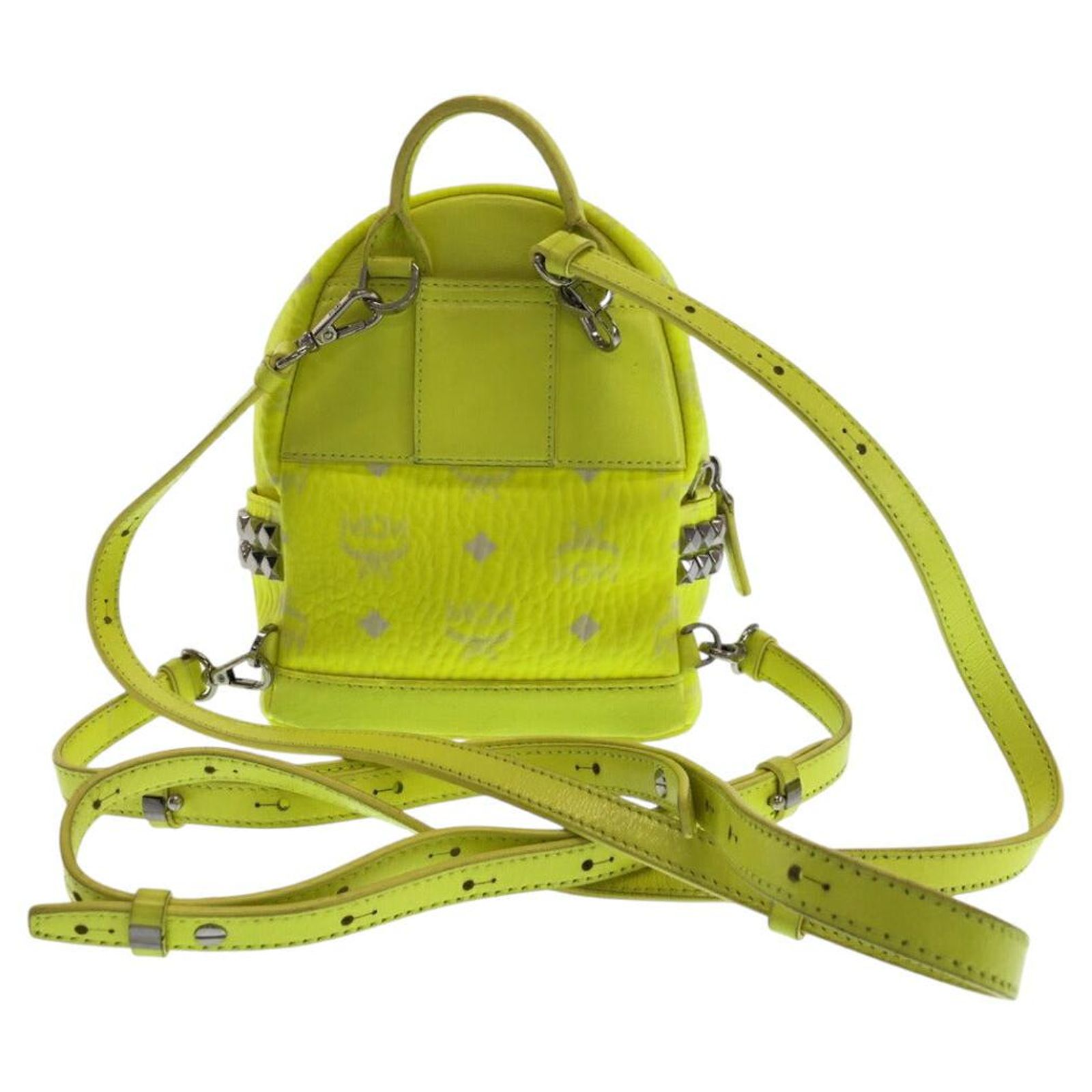 MCM Mustard Leather Backpack Leather backpack MCM Yellow in Leather - 38155330 main image 3