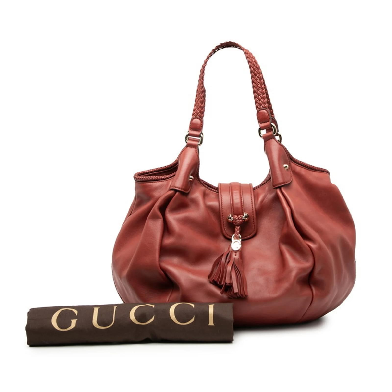 Gucci Marrakech Handbag Red Leather ref.JC2712727 (Sold) - Joli Closet
