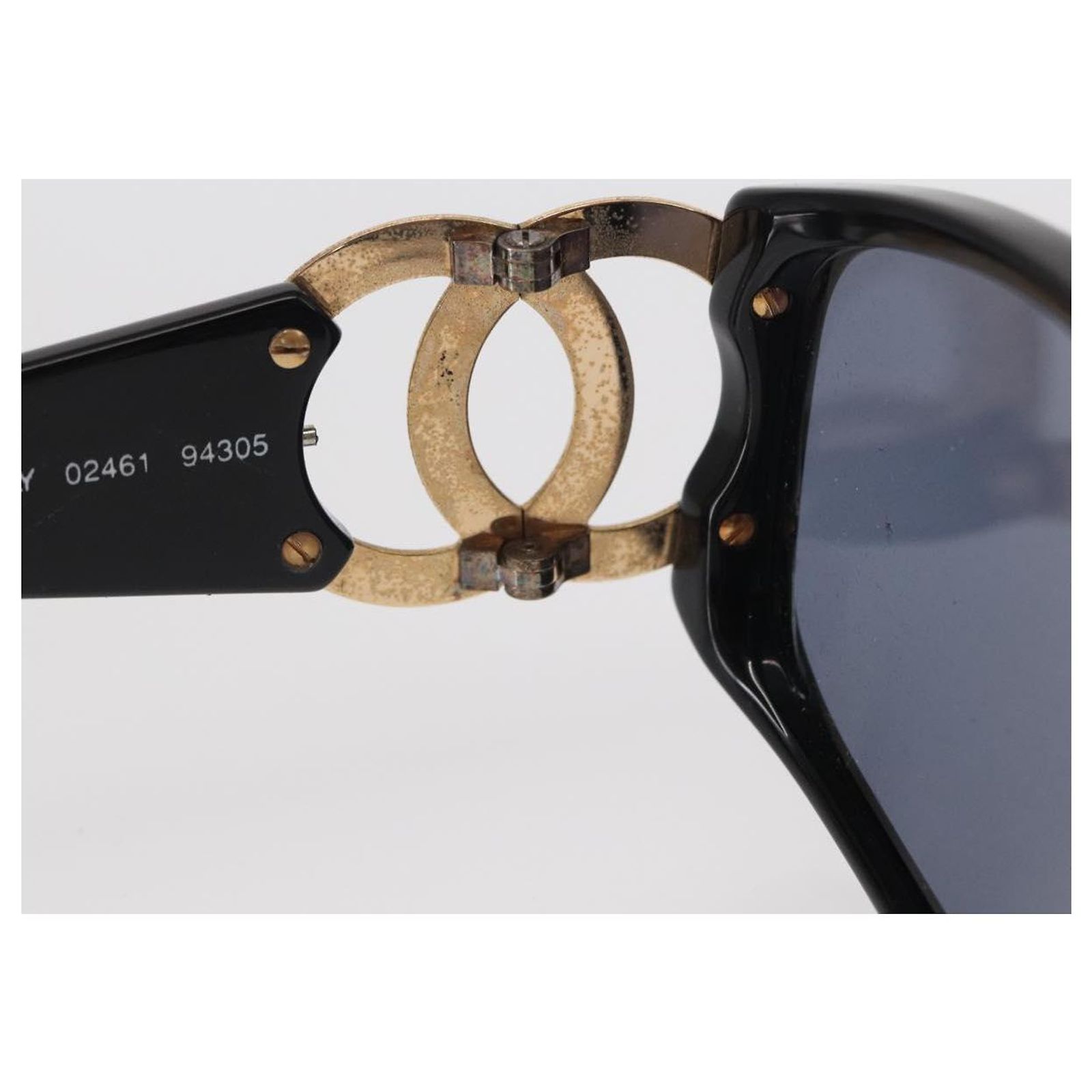 CHANEL Sunglasses plastic Black CC Auth BA9021 ref.2713321  display picture 1
