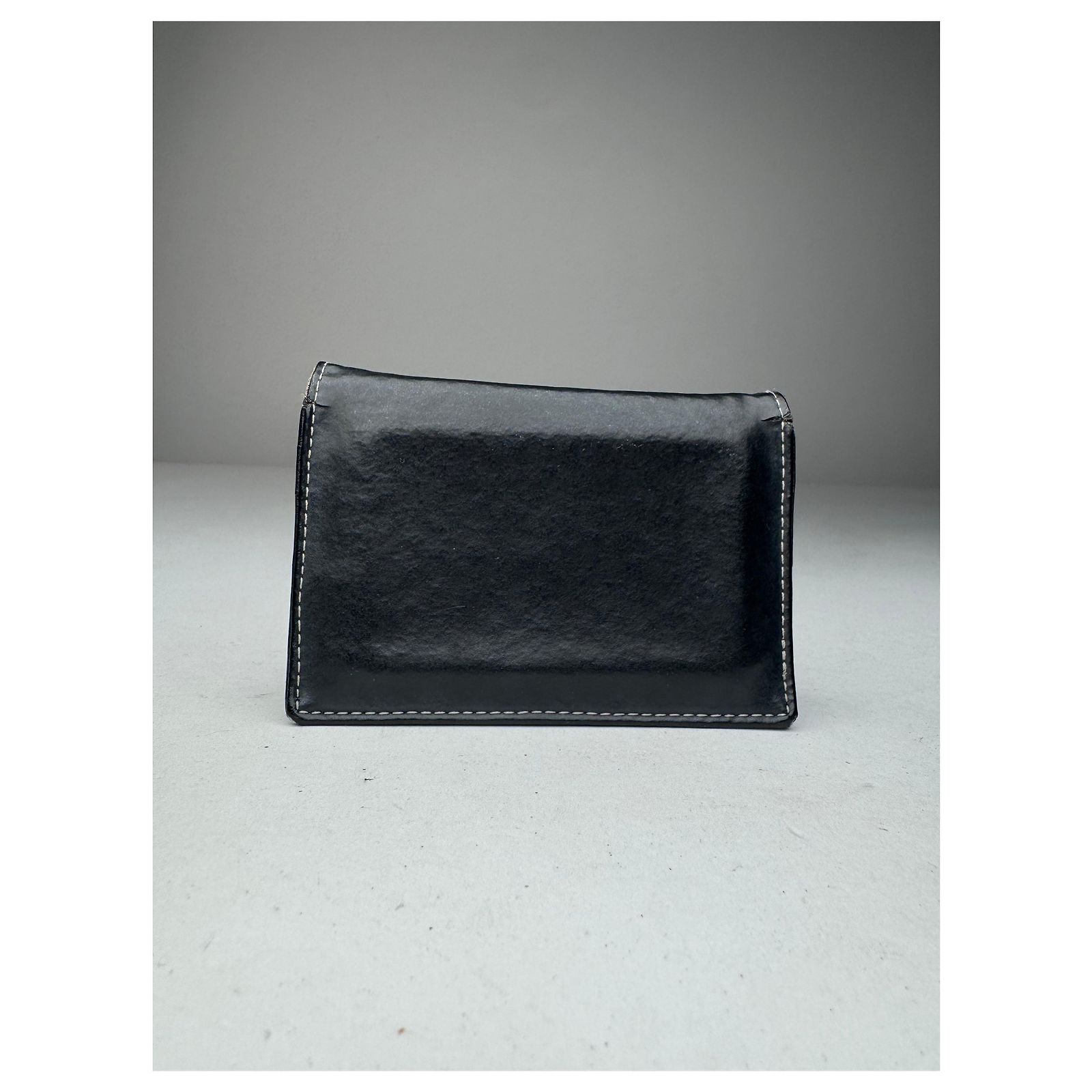 Vintage Jean Paul Gaultier Leather Card Holder Black ref.2713517