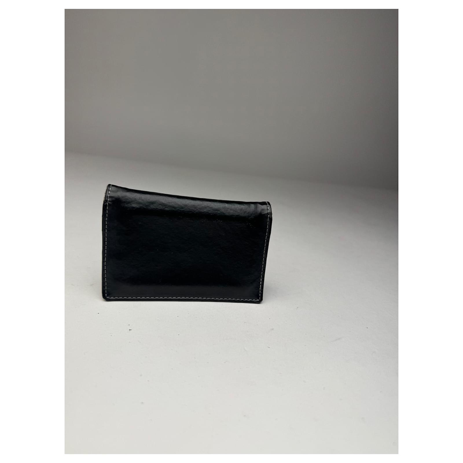 Vintage Jean Paul Gaultier Leather Card Holder Black ref.2713517
