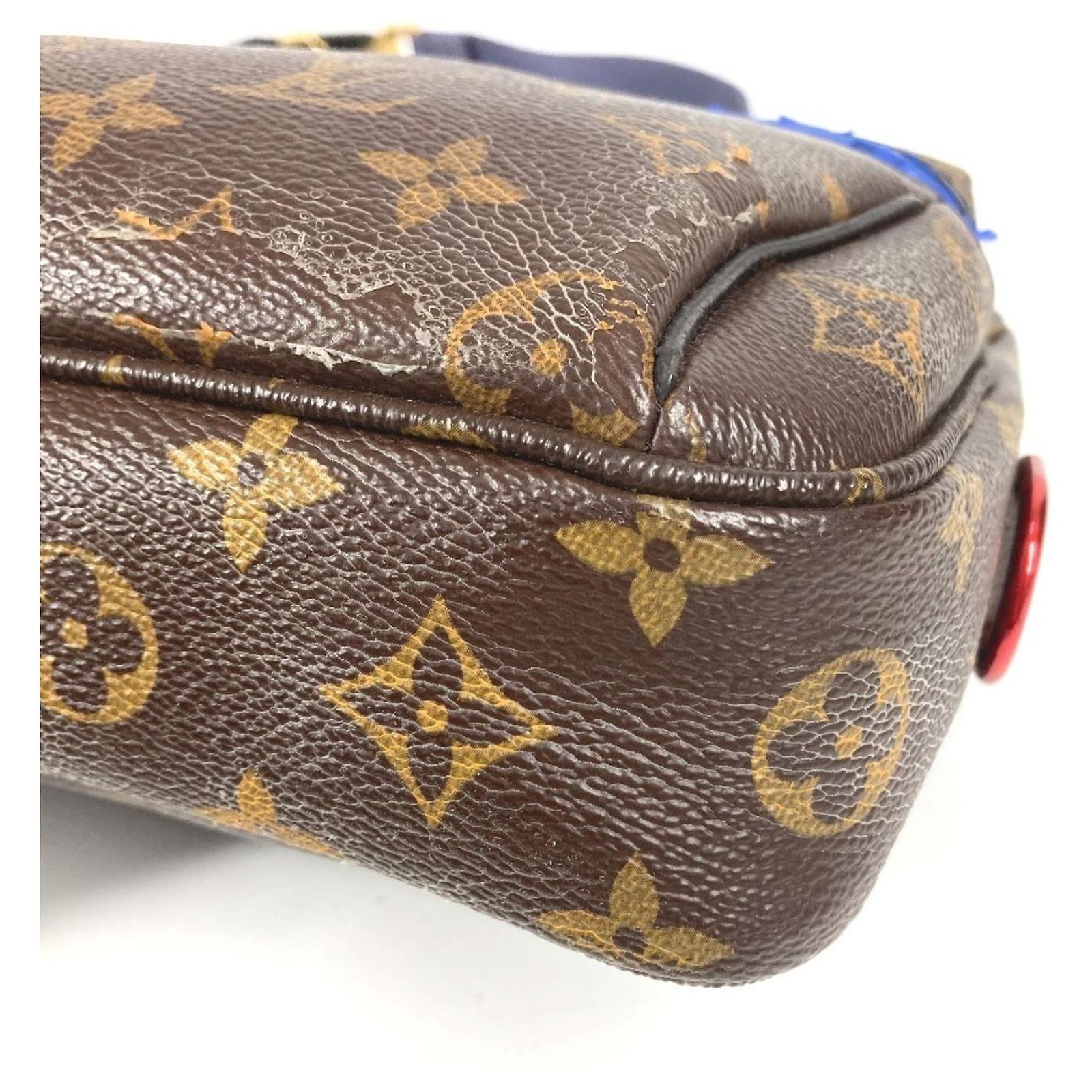 Louis Vuitton Monogram Kim Jones Pacific Bum Bag Brown Red Blue