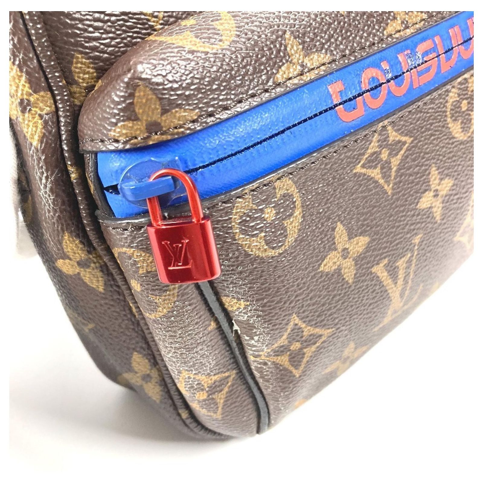 Louis Vuitton Monogram Kim Jones Pacific Bum Bag Brown Red Blue