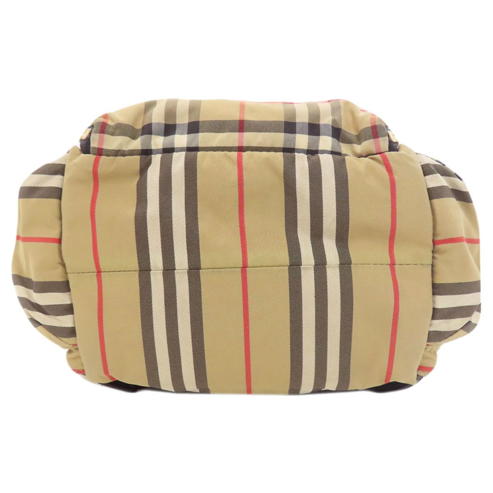 BURBERRY Nova Check Graffiti Backpack Canvas Beige Auth 154919V Burberry Women main image 2