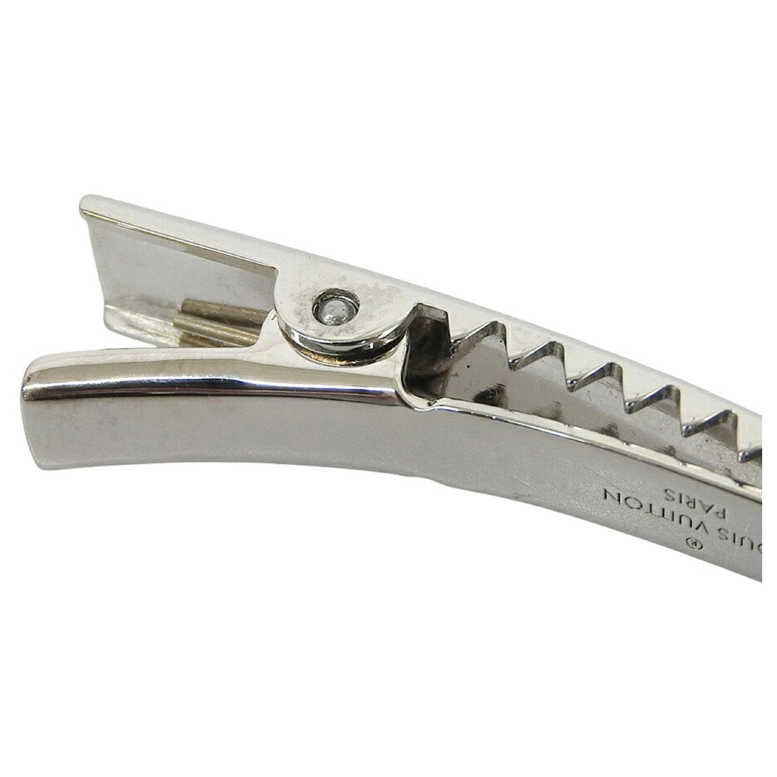 Louis Vuitton Hair Clip Set Silvery Golden Metal ref.JC2716809