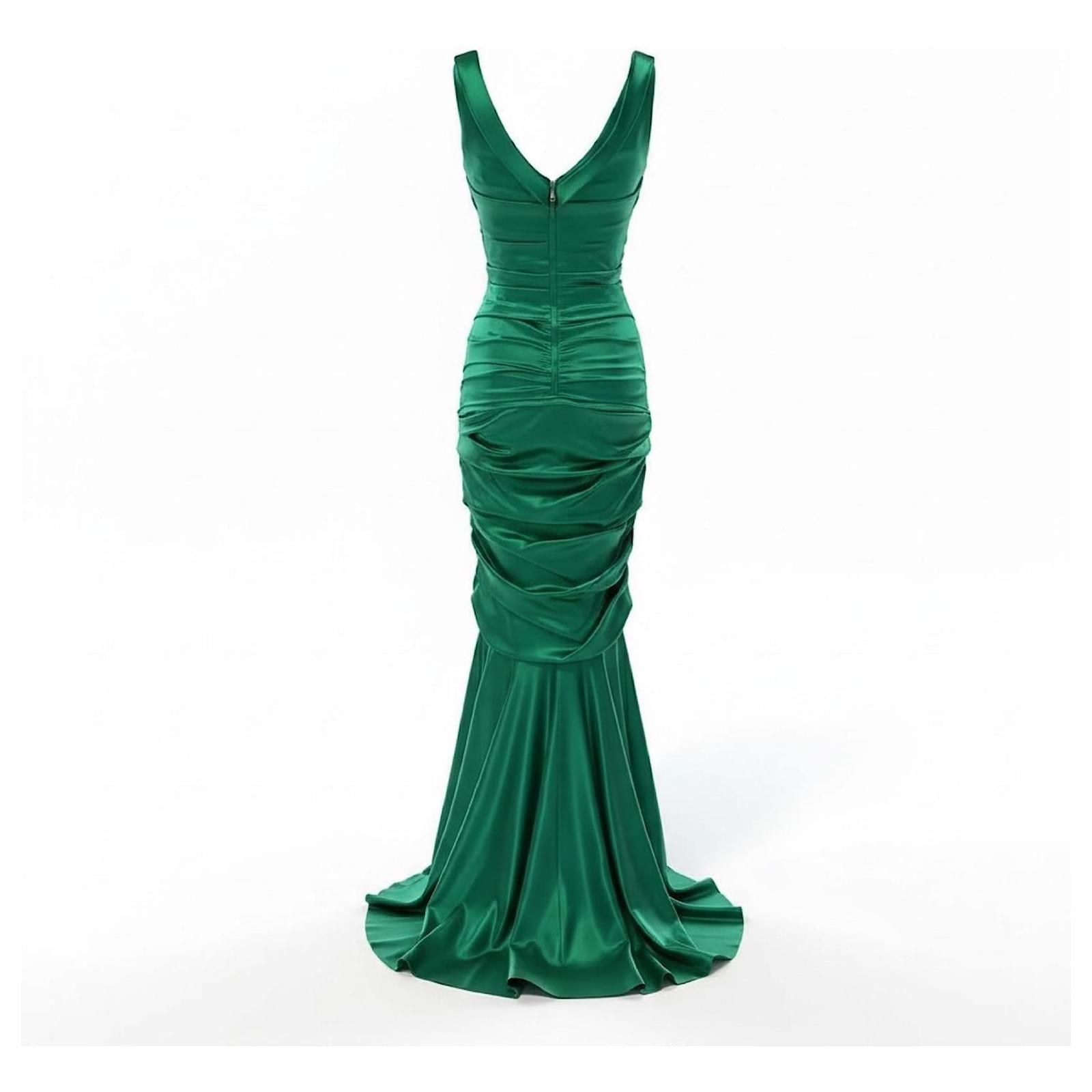 Dolce & Gabbana Dresses Green Silk ref.2721557 - Joli Closet Dolce & Gabbana Dresses Green Silk ref.2721557 - Joli Closet