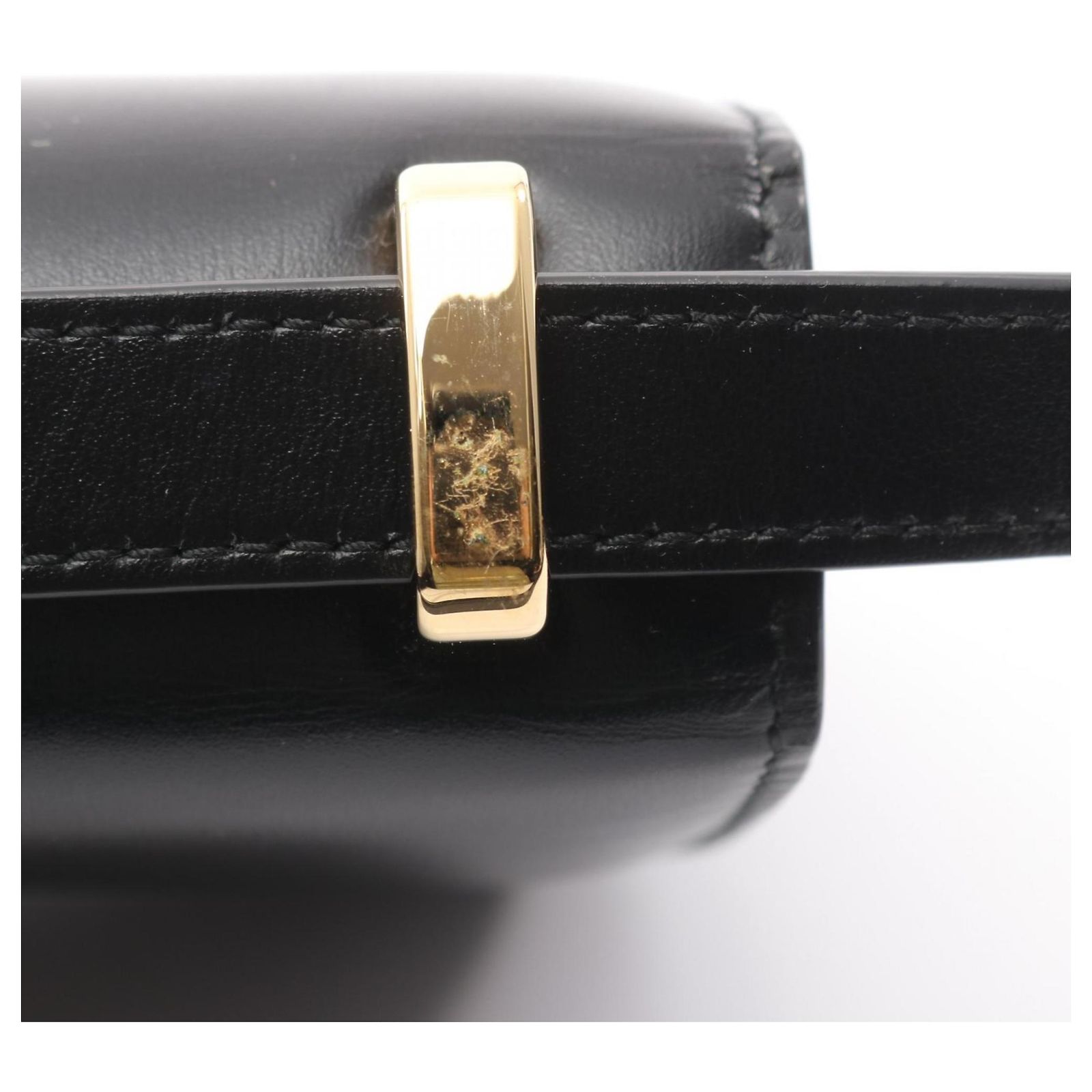 Prada Emblem Box Calf Shoulder Bag Black Leather ref.2723171