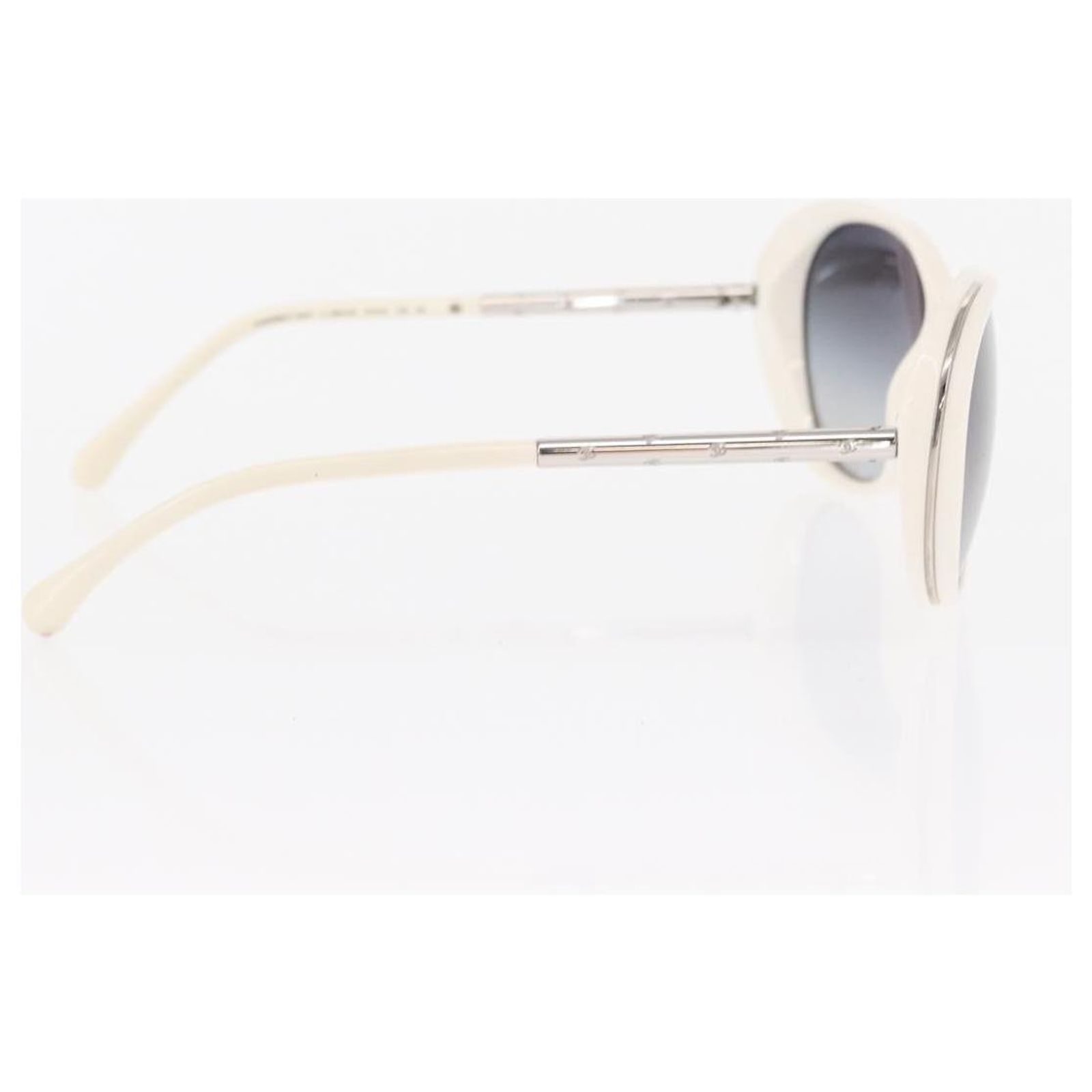 CHANEL Sunglasses plastic White CC Auth BA9081 ref.2729777 