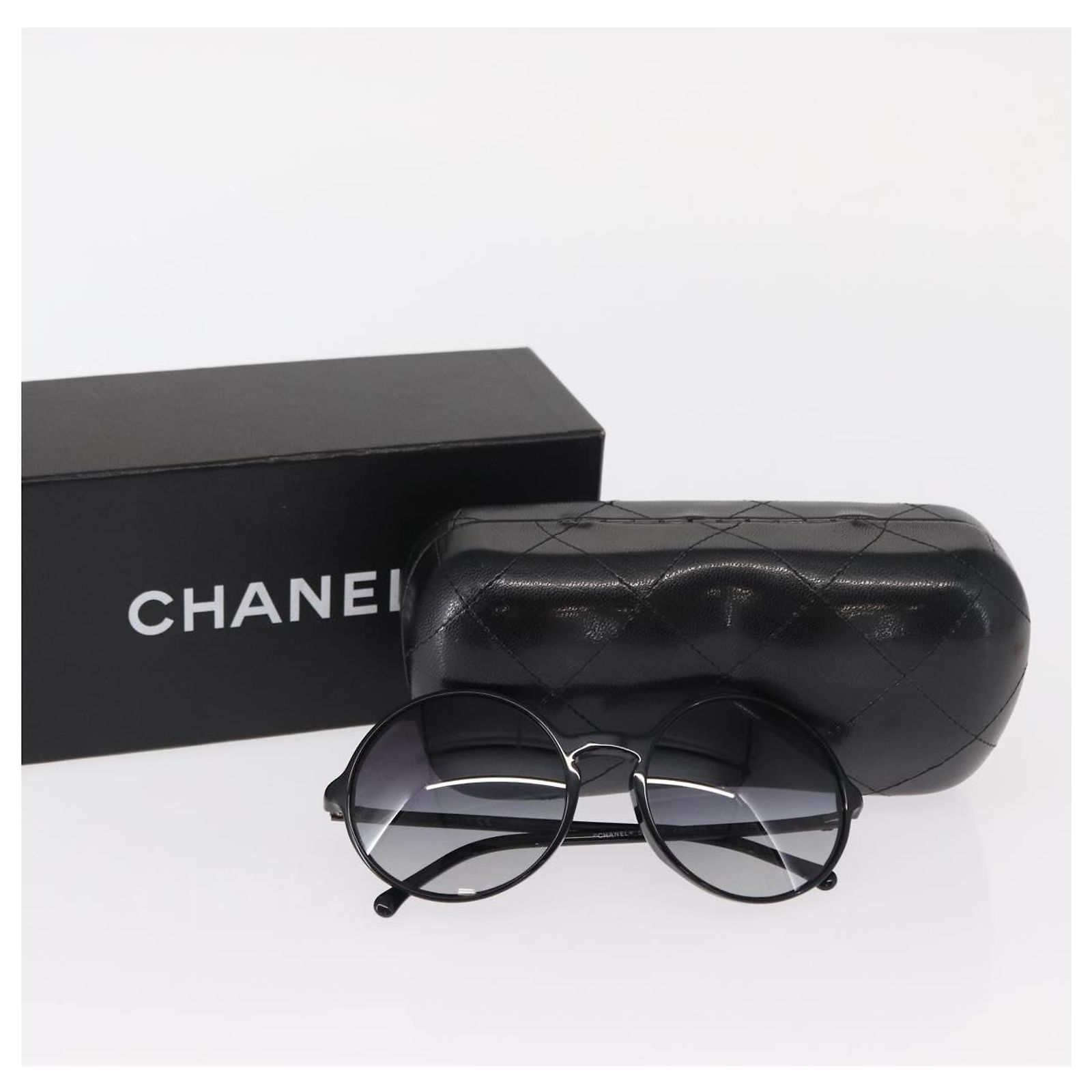 CHANEL Sunglasses plastic Black CC Auth BA9082 CHANEL Sunglasses plastic Black CC Auth BA9082 ref.2732198  main image 2