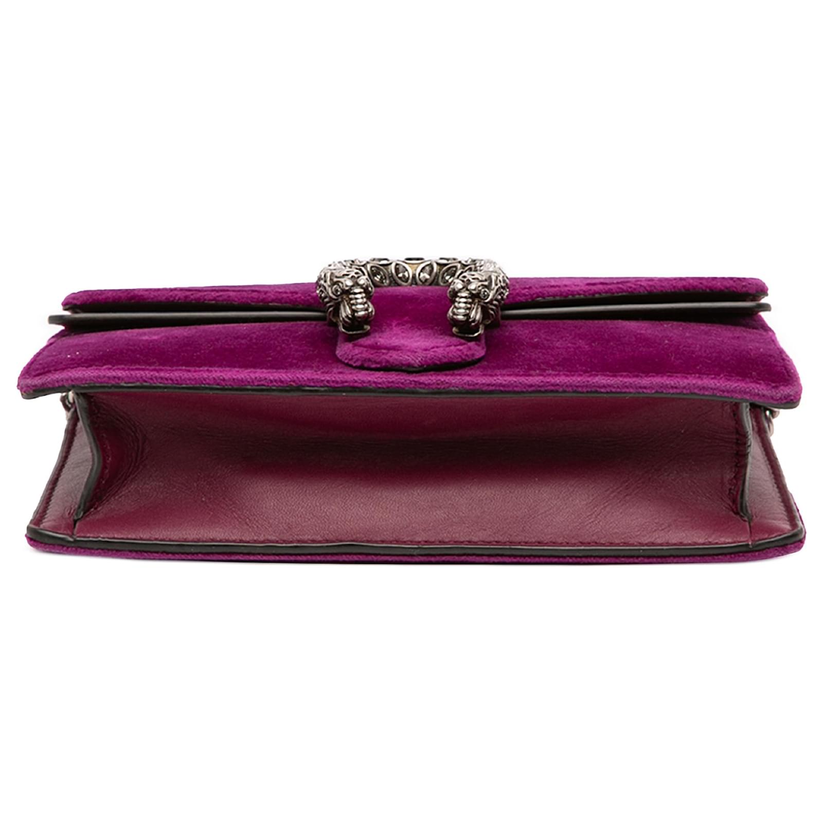 Gucci Purple Mini Velvet Dionysus Crossbody Cloth ref.2733192