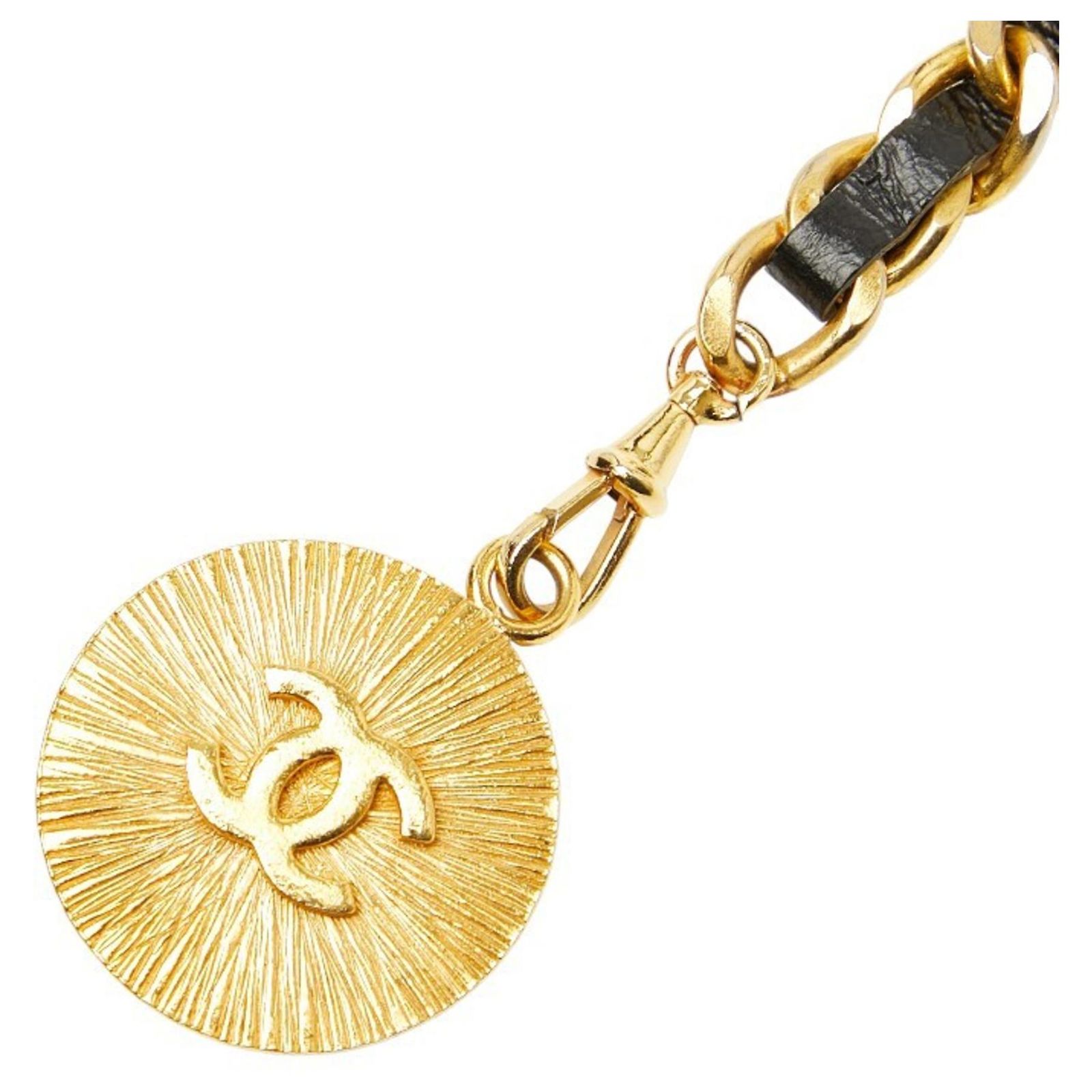 Chanel Chain Belt Lion Motif Gold Plated Leather Chanel Sun Lion Head Medallion Chain Belt – Luxury GoRound main image 3