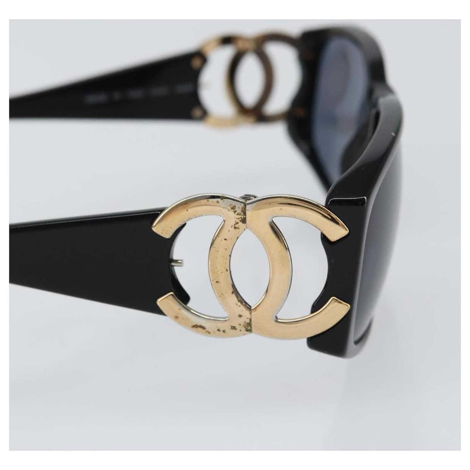 CHANEL Sunglasses plastic Black CC Auth 159074 ref.JC2746537 (Sold