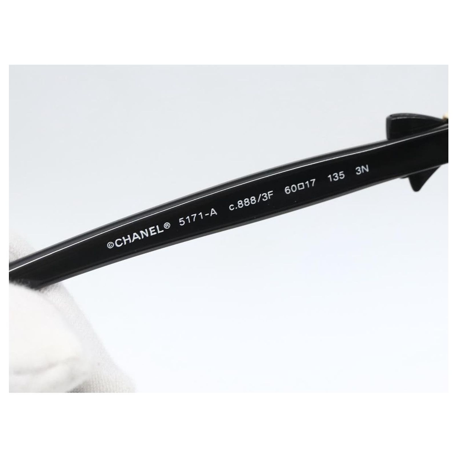 ♫*様 CHANEL Sunglasses 5171 Ribbon Coco M Excellent CHANEL Black