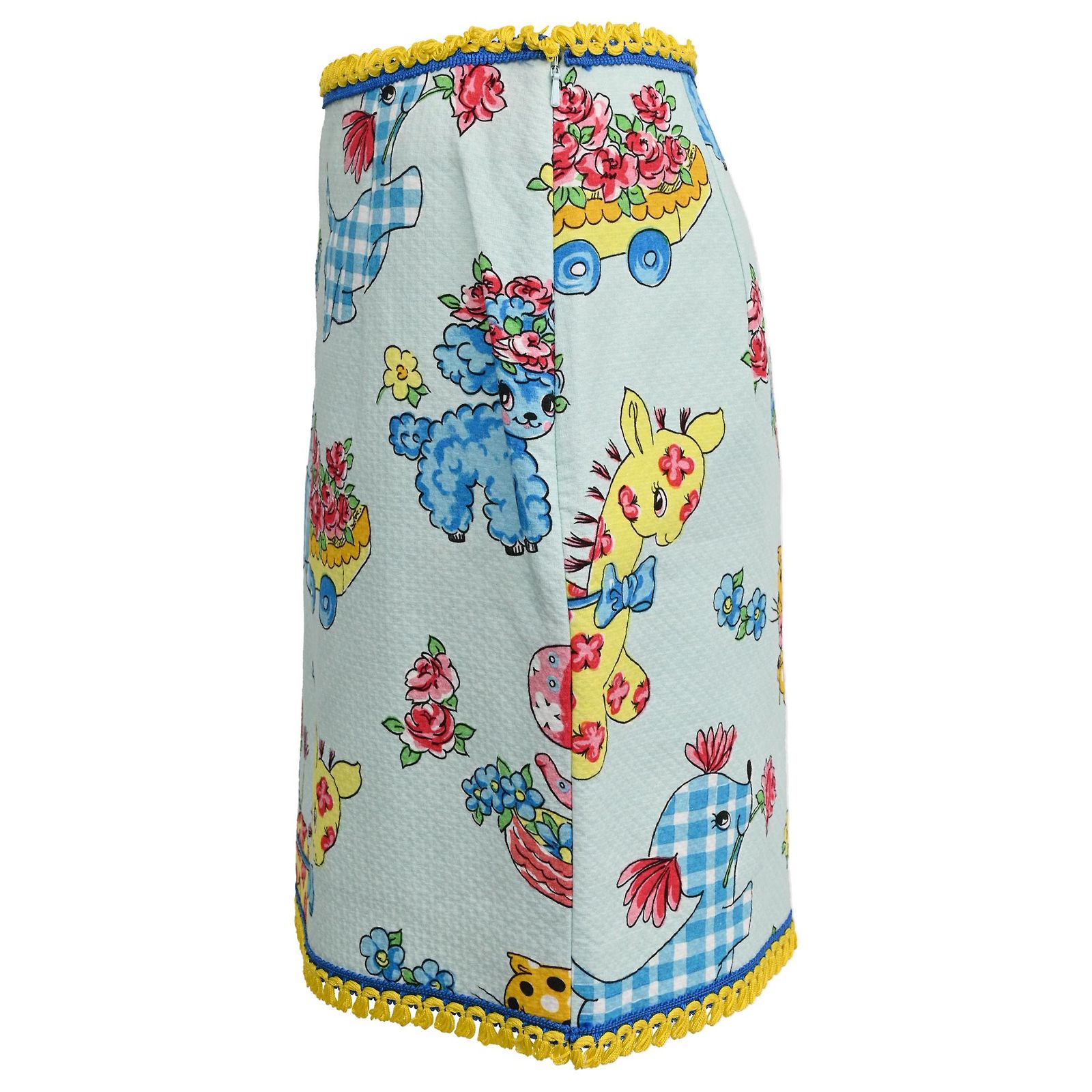 Ensemble 2 Pièces Moschino Couture - Jupe Et Bustier Imprimé Animaux - Taille US 6 - Neuf Sans étiquettes
