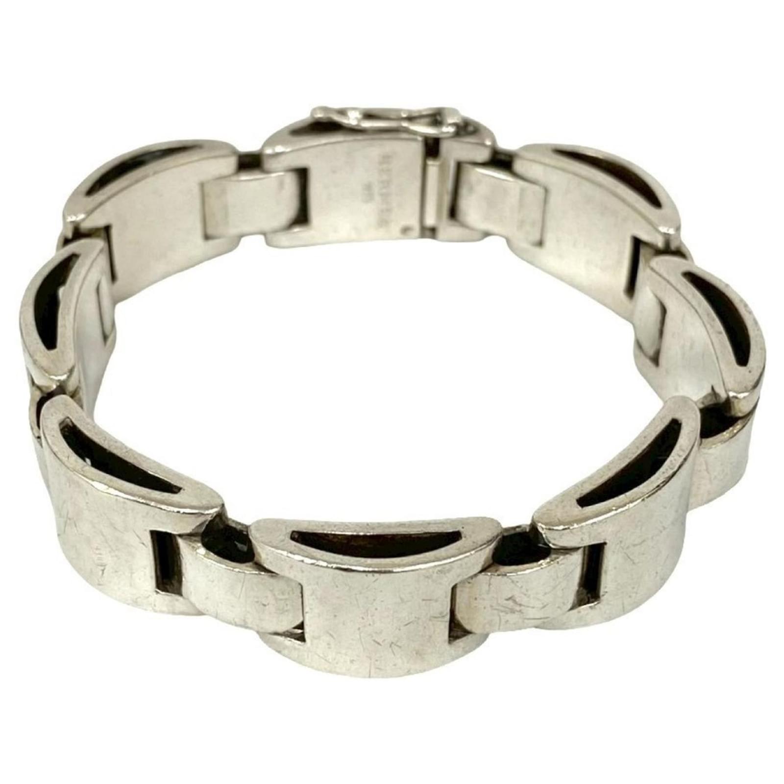 Hermès Hermes Luna Park Silver 925 Charm Bracelet Silvery ref
