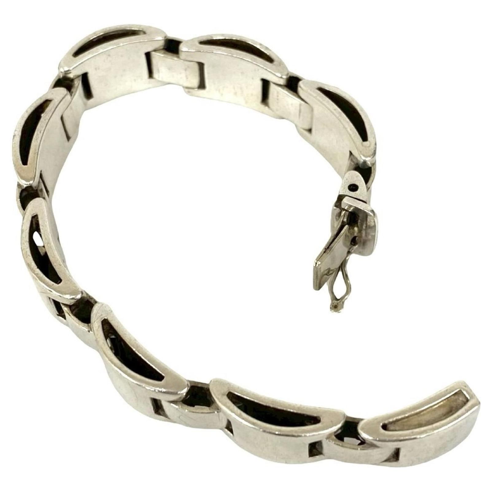 Hermès Hermes Luna Park Silver 925 Charm Bracelet Silvery ref