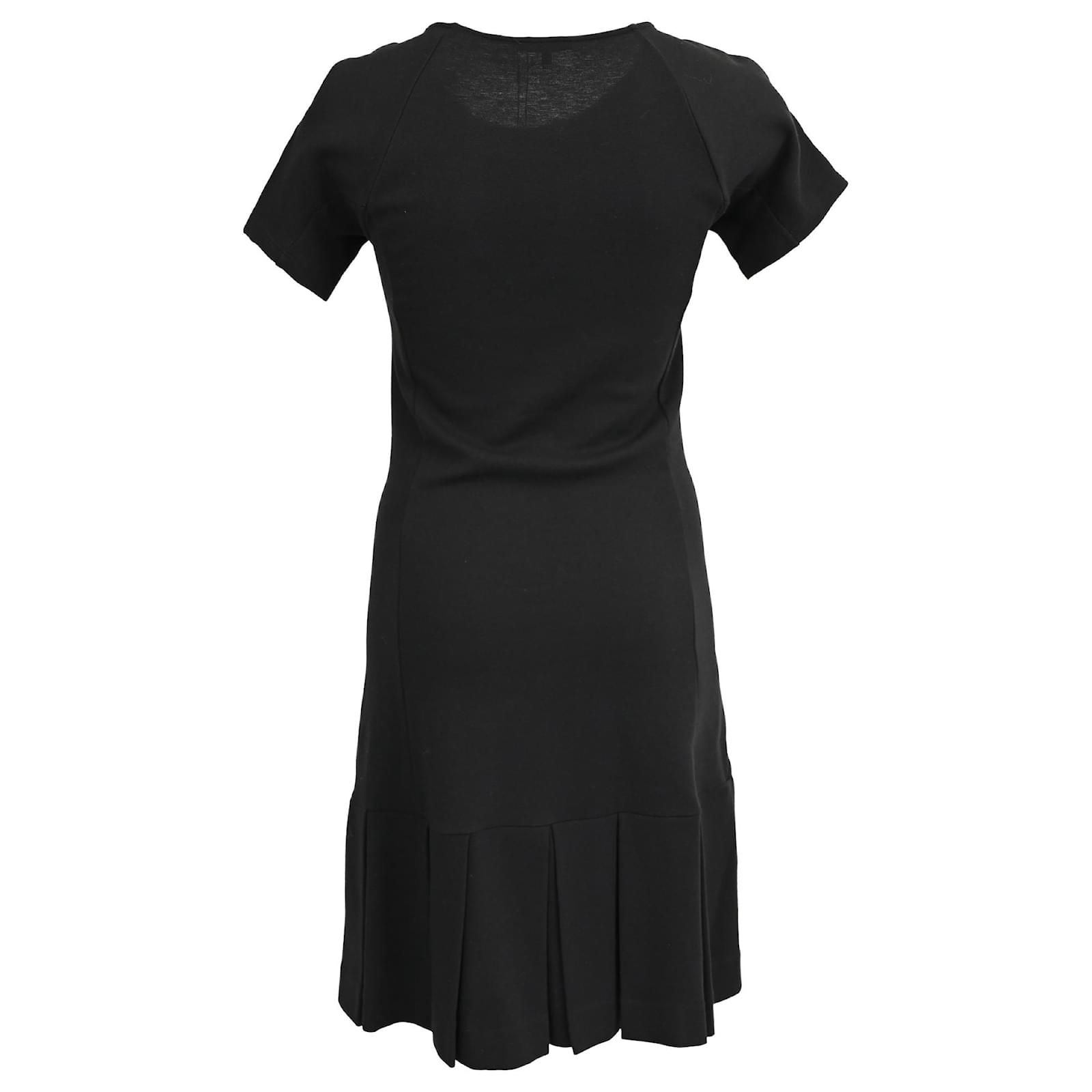 theory drop waist mini dress Theory Scoop Neck Drop-Waist Mini Dress in Black Viscose Cellulose fibre  ref.2757286
