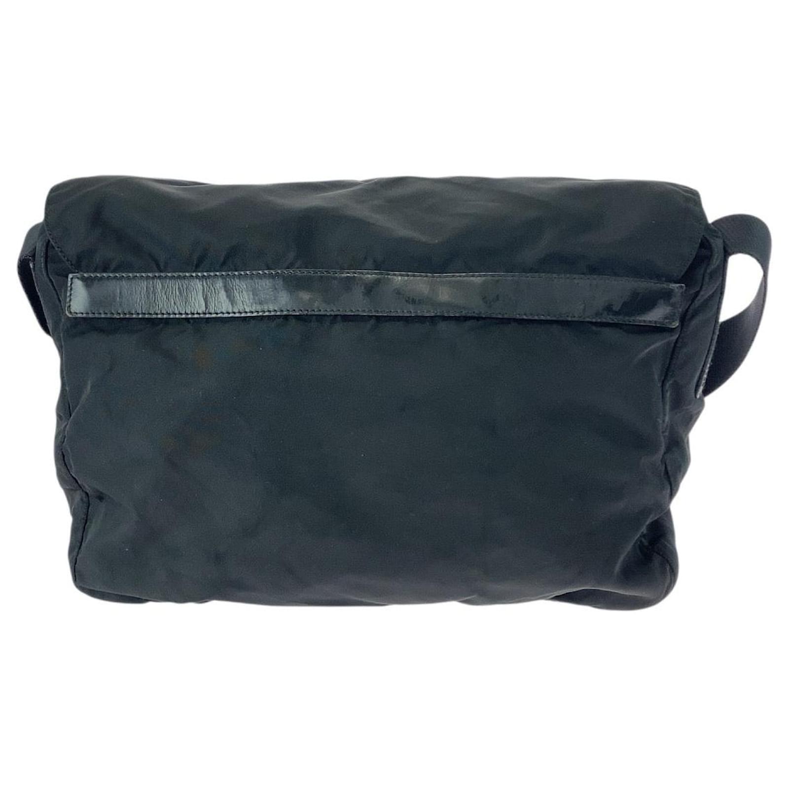 バッグ PRADA TESSUTO NYLON LOGO SHOULDER BAG Prada Nylon Tessuto Triangle Logo Shoulder Bag Black ref.2757960