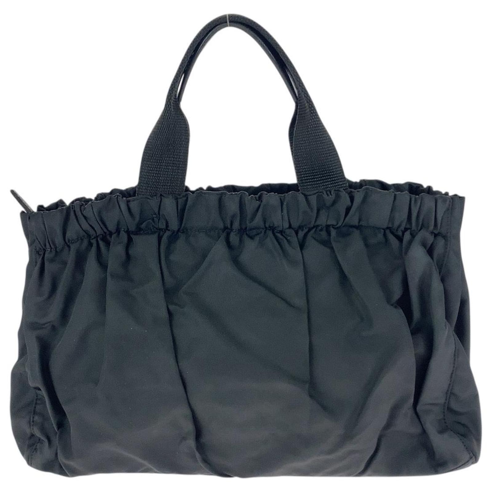 Prada Nylon Tessuto Logo Tote Bag Black ref.JC2757968 (Sold