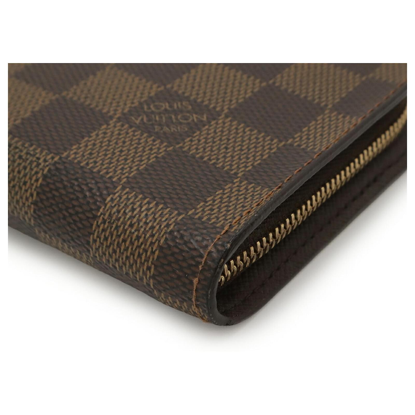 Louis Vuitton Damier Long Wallet Brown Cloth ref.2759096 - Joli Closet