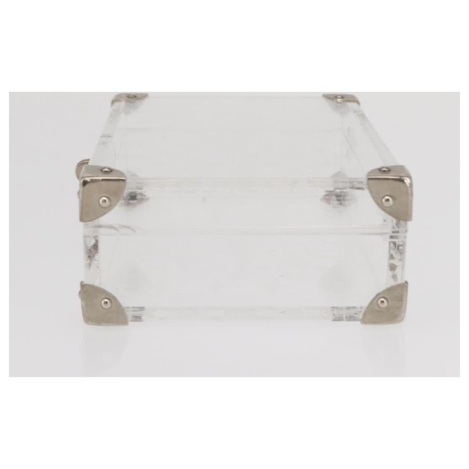 LOUIS VUITTON Monogram Love Message Mini Trunk Plastic Clear