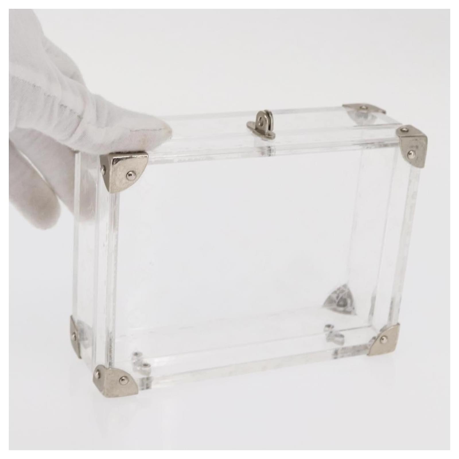 LOUIS VUITTON Monogram Love Message Mini Trunk Plastic Clear