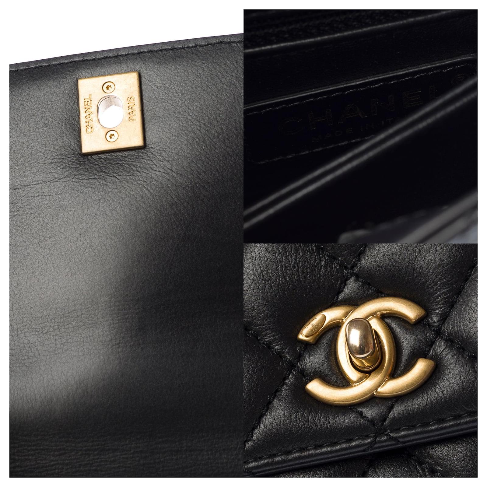 CHANEL Coco Handle Black Leather Bag - 103186 ref.JC2759581 (Sold