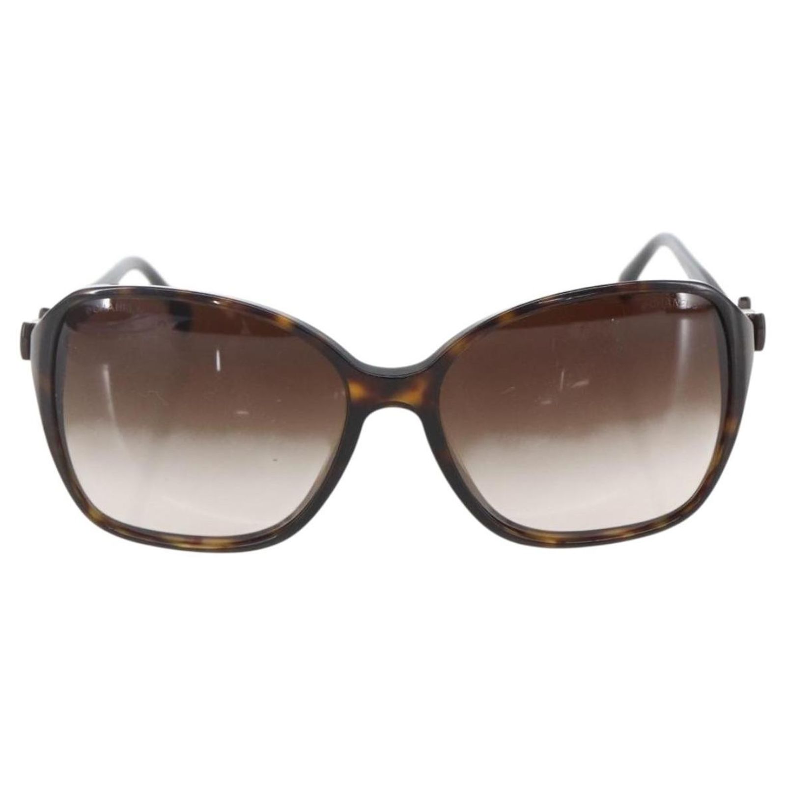 CHANEL Sunglasses plastic Brown CC Auth 159073 ref.2761030  display picture 2