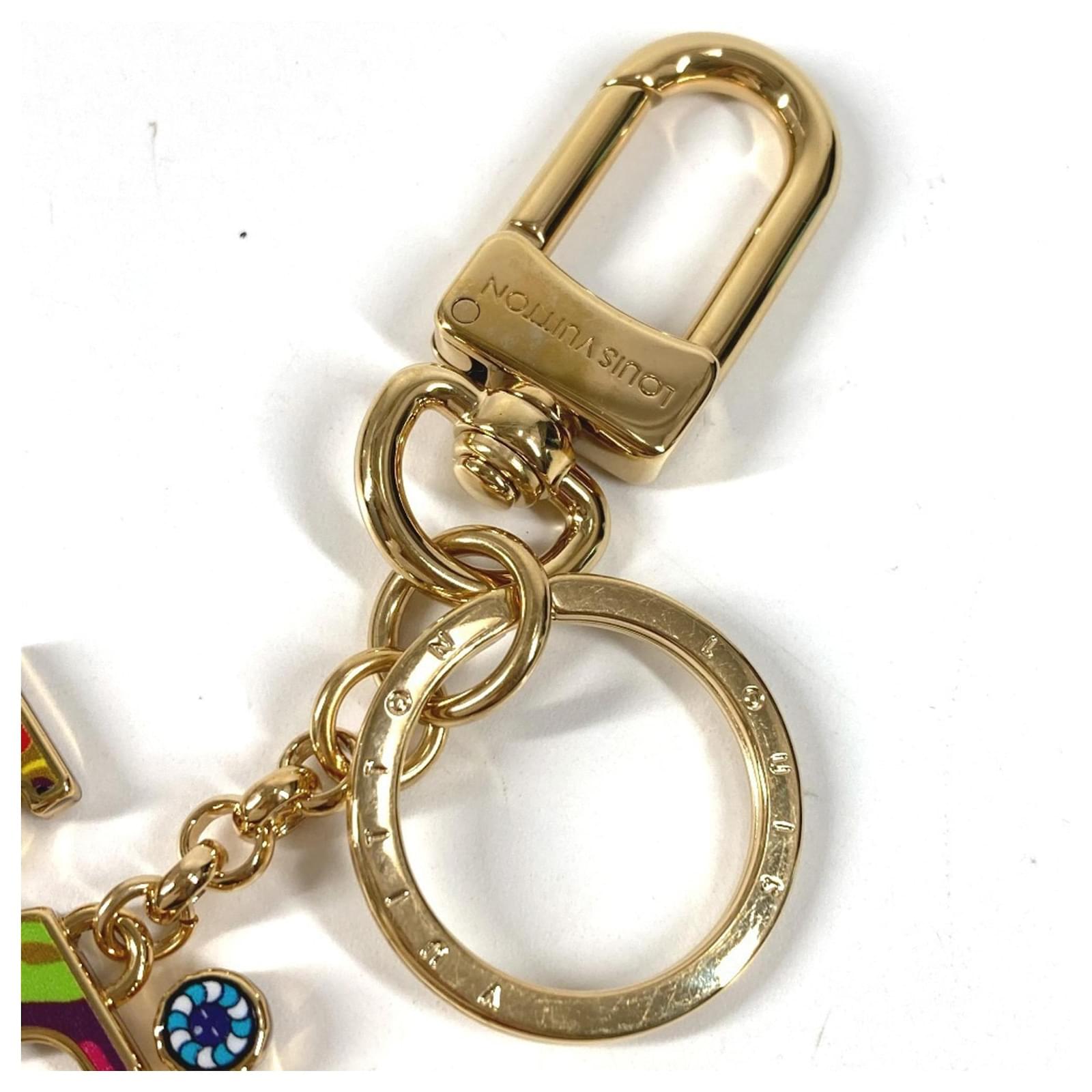 Louis Vuitton Multicolor Keyring Multiple colors Golden Metal ref