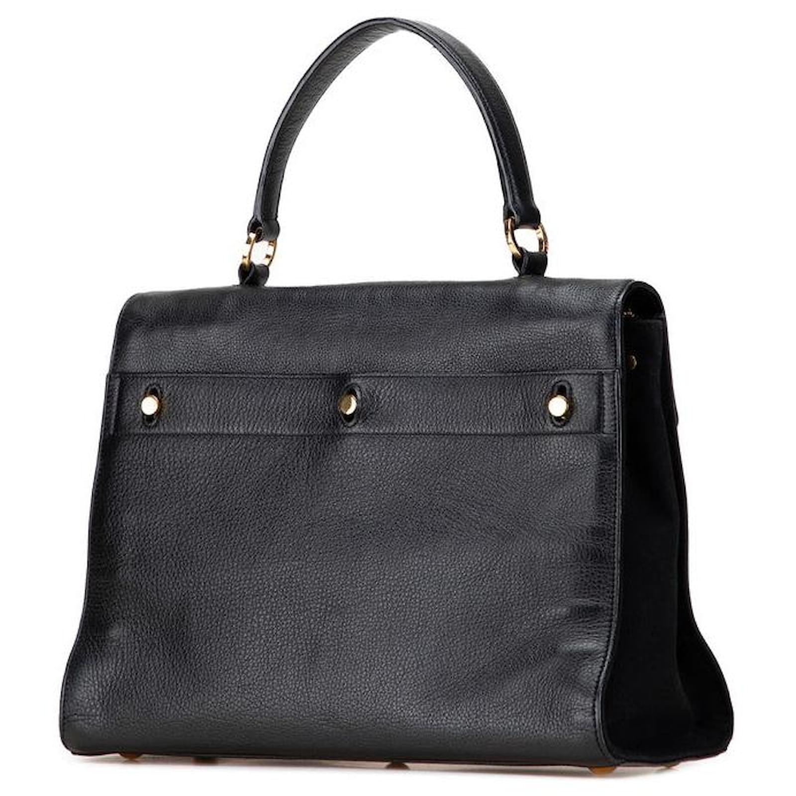 Yves Saint Laurent Saint Laurent Muse Two Leather 2way Bag Black