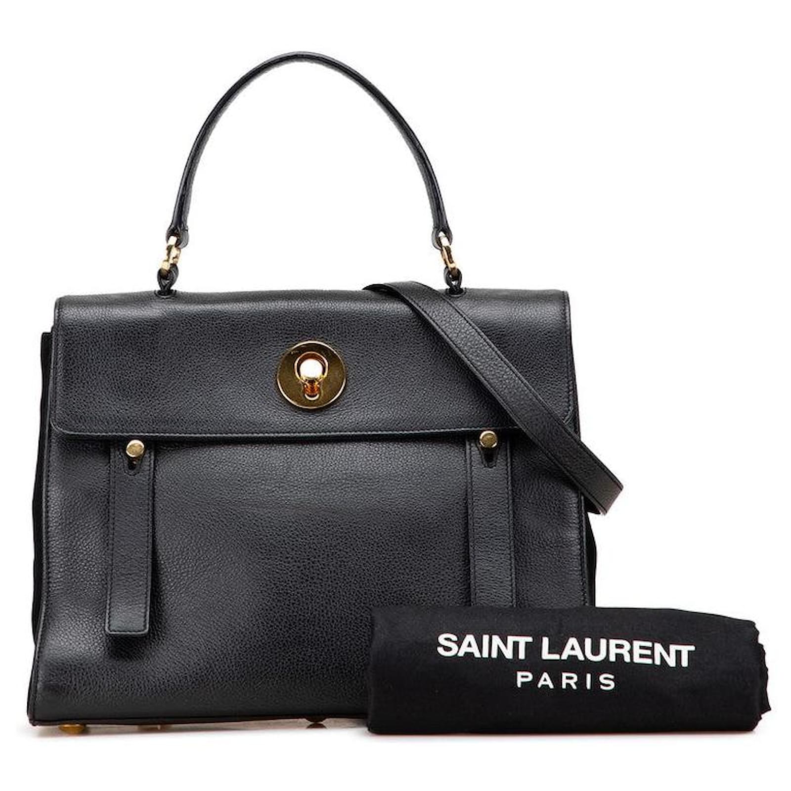 Yves Saint Laurent Saint Laurent Muse Two Leather 2way Bag Black