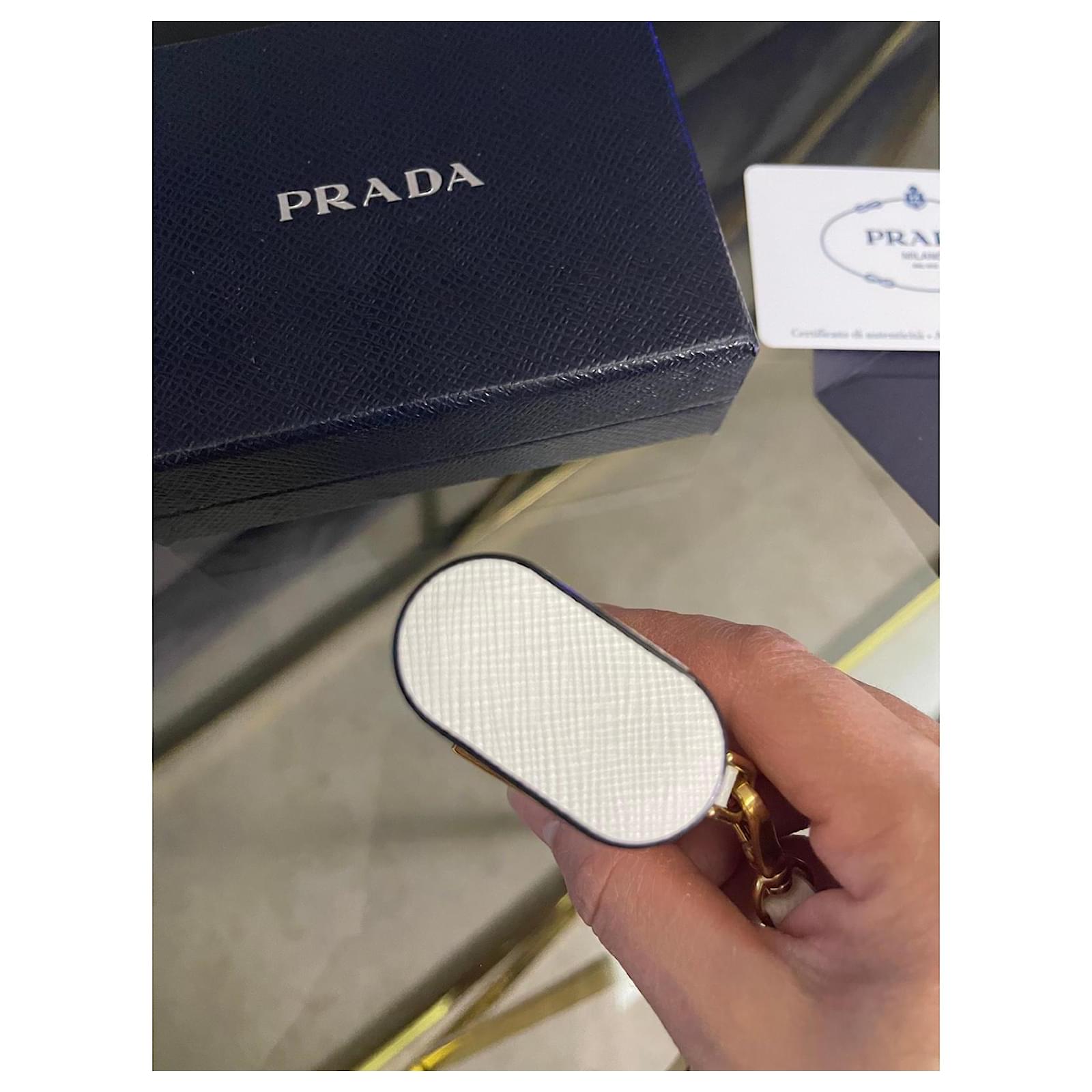 Prada Saffiano Leather Case for AirPods White ref.2770993 - Joli