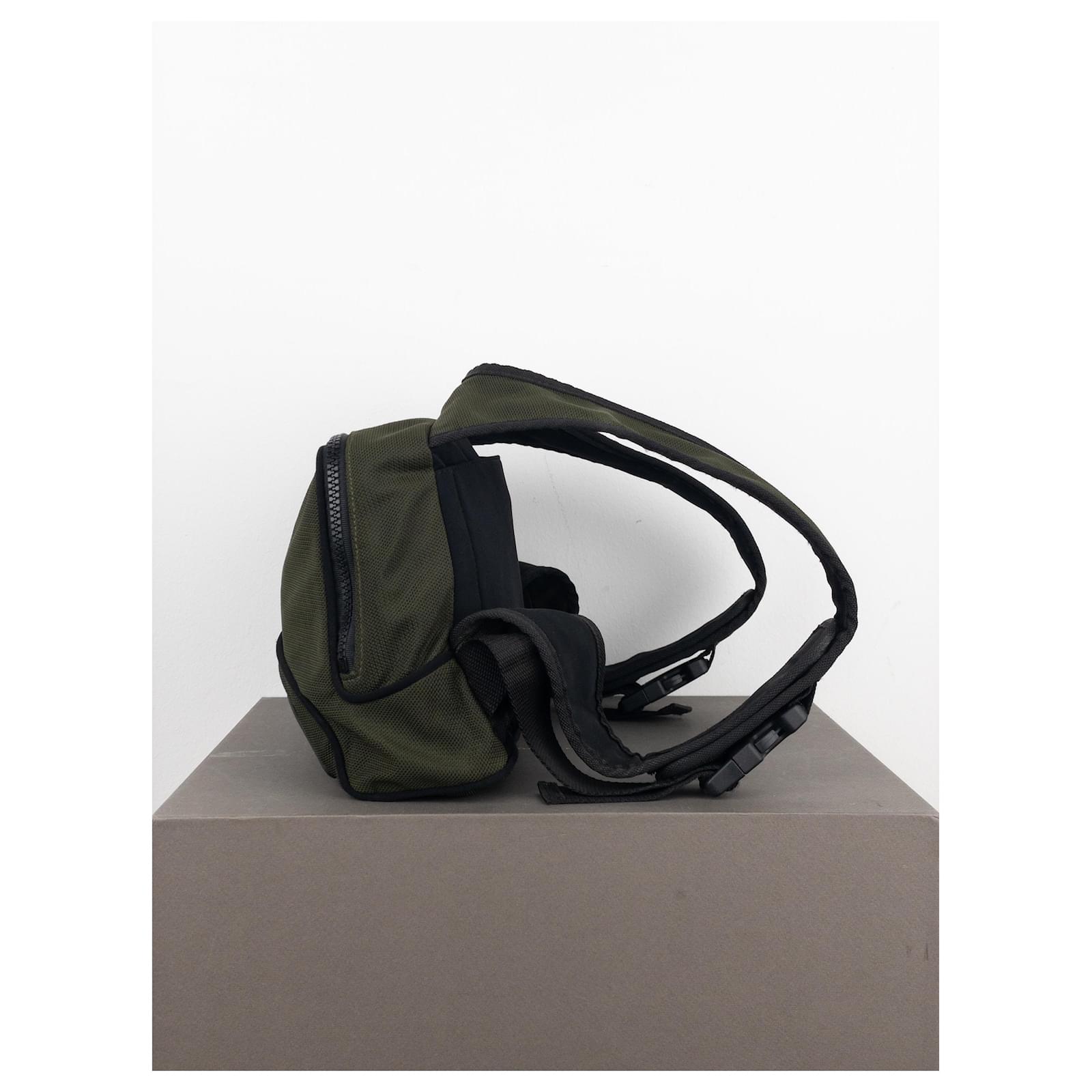 Miu Miu SS99 Tactical Sports Backpack Chest Rig Green ref