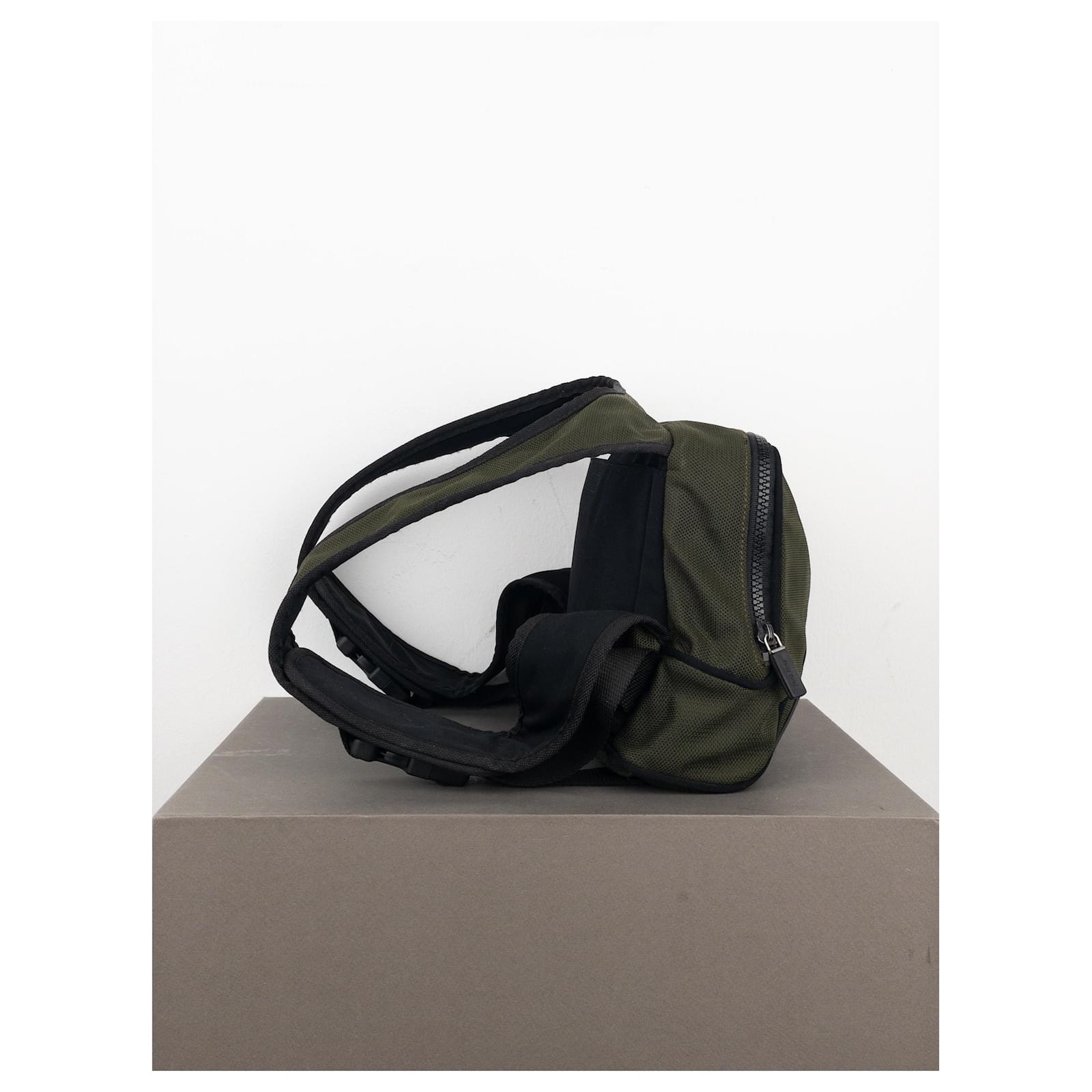 Miu Miu SS99 Tactical Sports Backpack Chest Rig Green ref