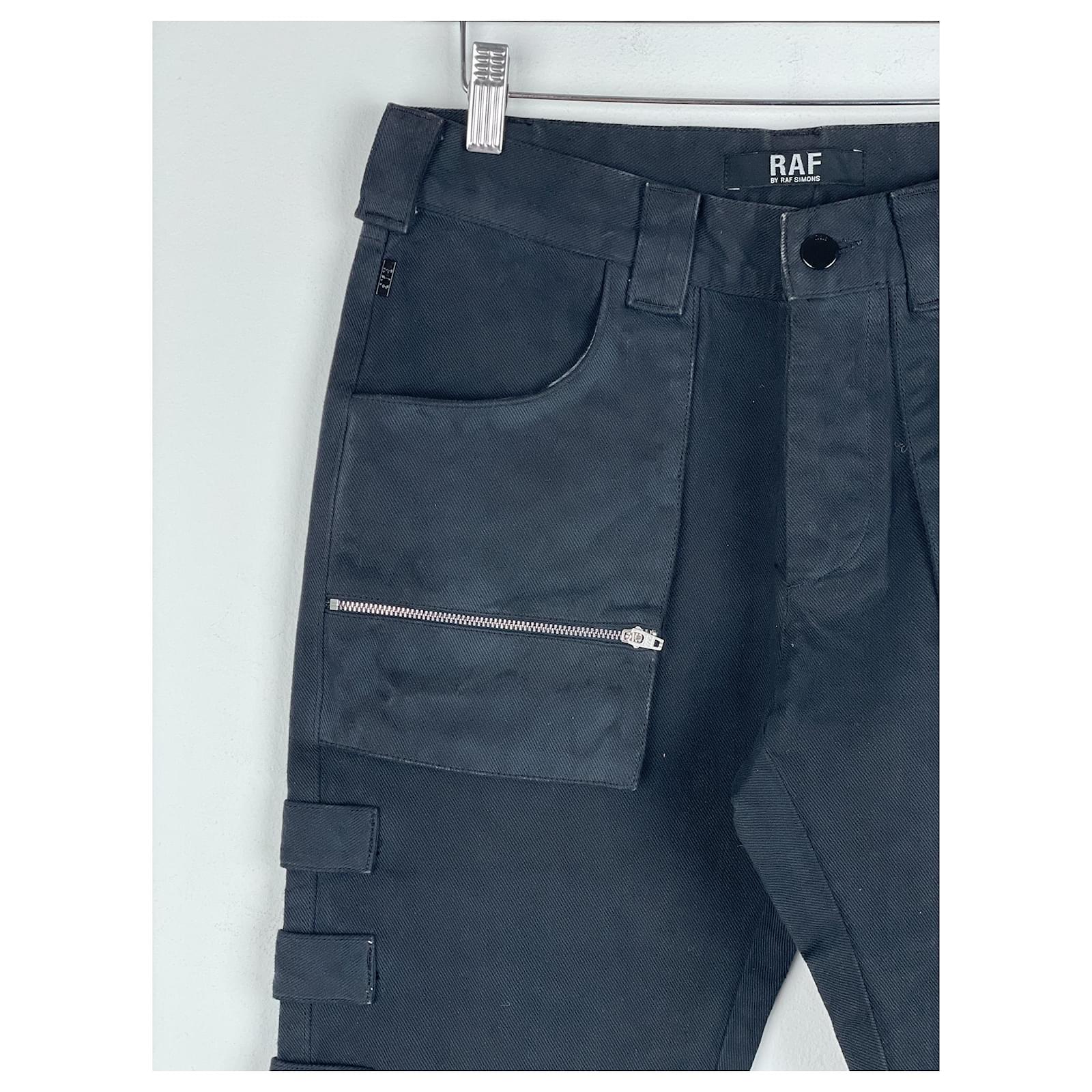 RAF by Raf Simons AW98 'Radioactivity' Multi-Pocket Cargo Pants